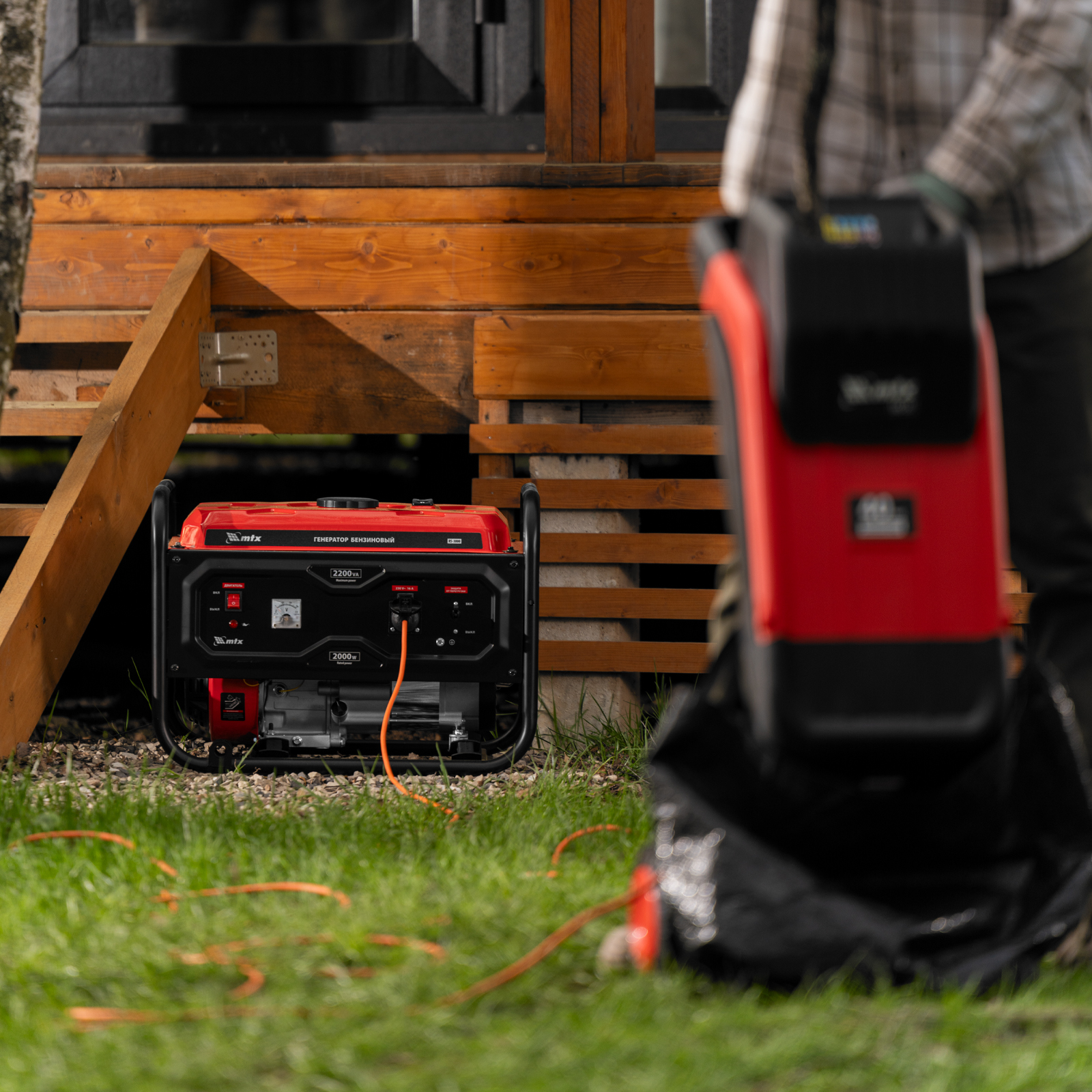 Генератор бензиновый RS-3000, 2,2 кВт, 230В, ручной стартер MTX