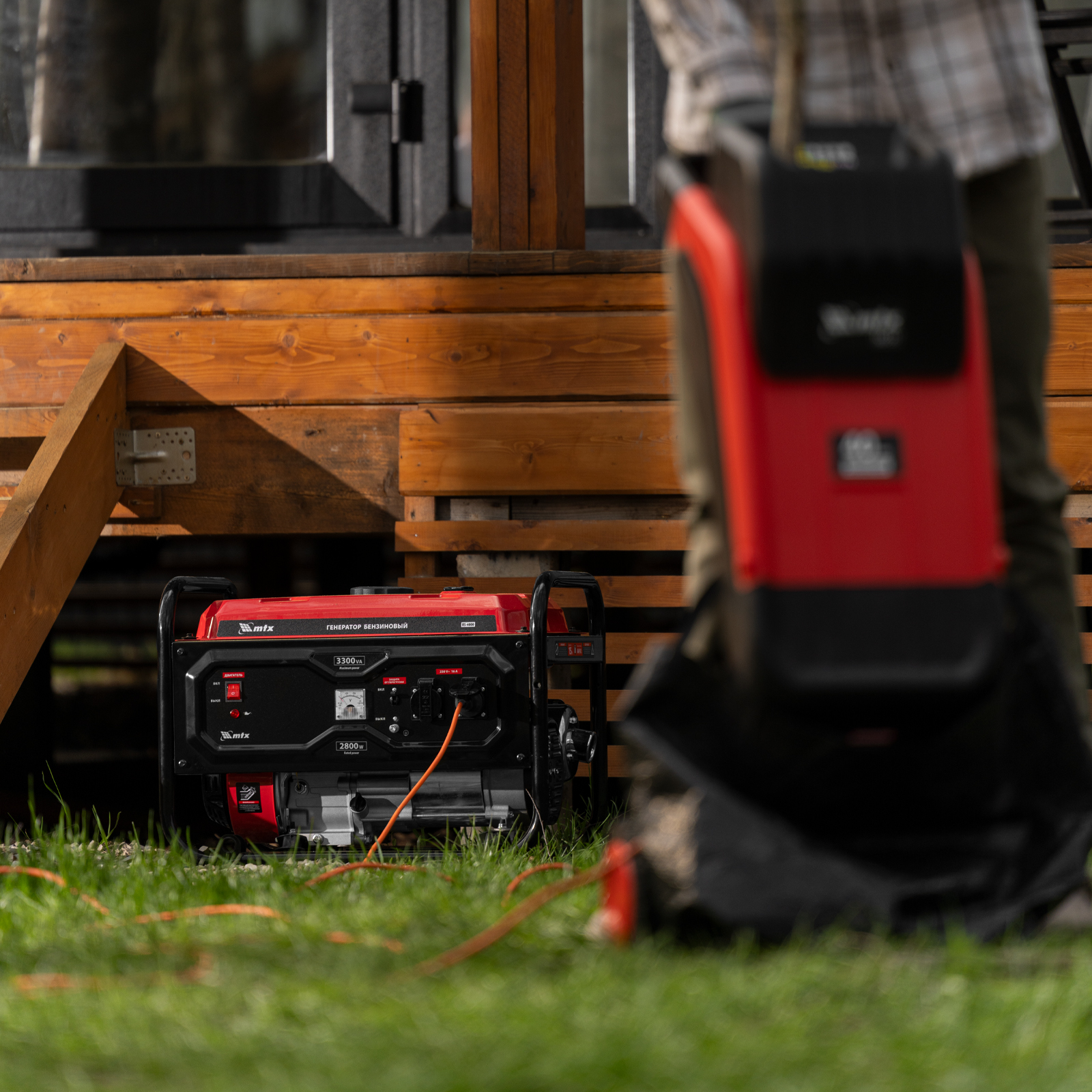 Генератор бензиновый RS-4000, 3,3 кВт, 230В, ручной стартер MTX
