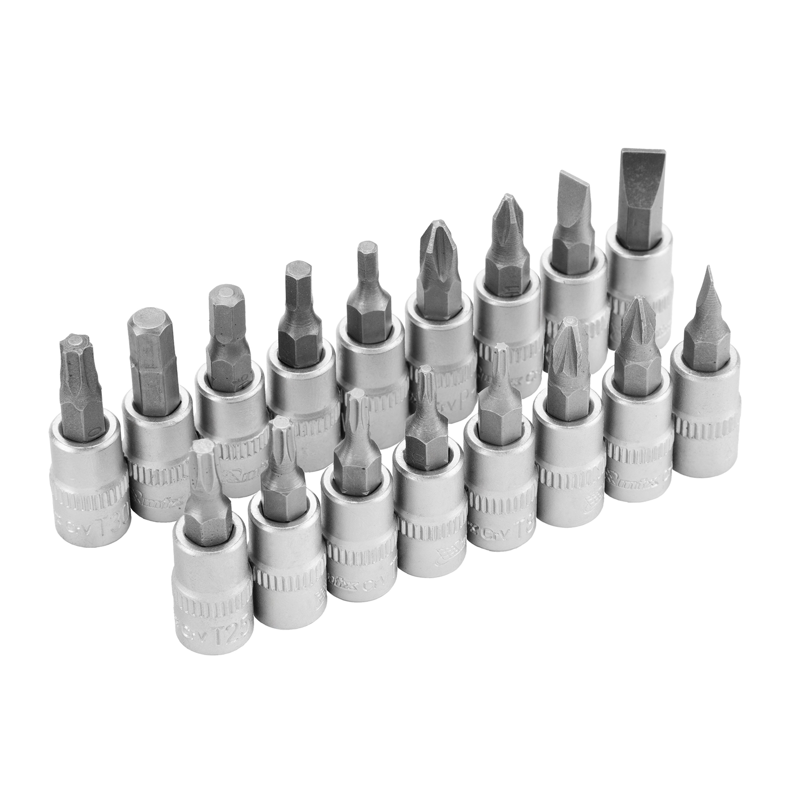 Набор инструментов, 1/2", 1/4", пластиковый кейс, 82 предмета MTX