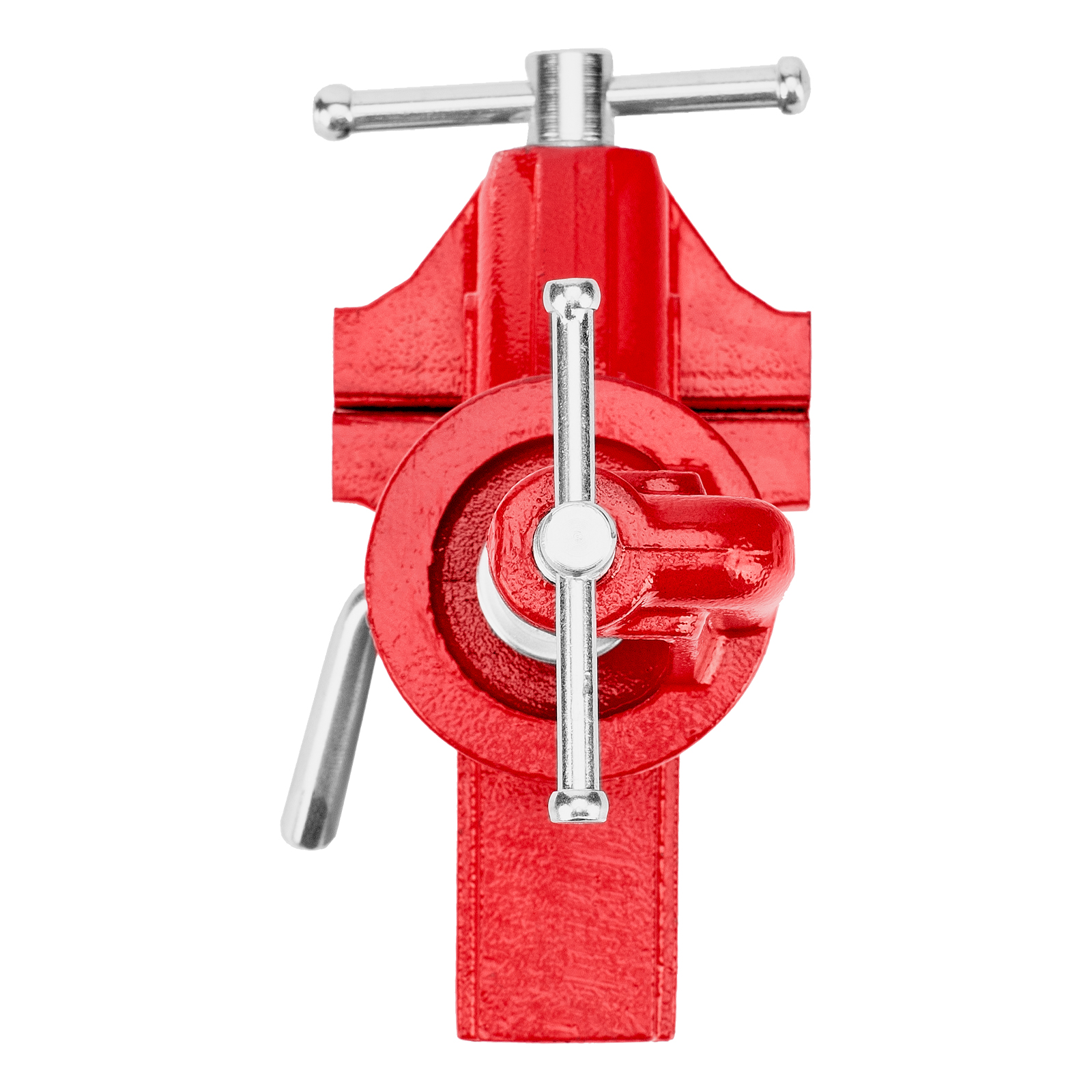 Тиски слесарные, 80 мм, настольные, поворотные, c наковальней MTX
