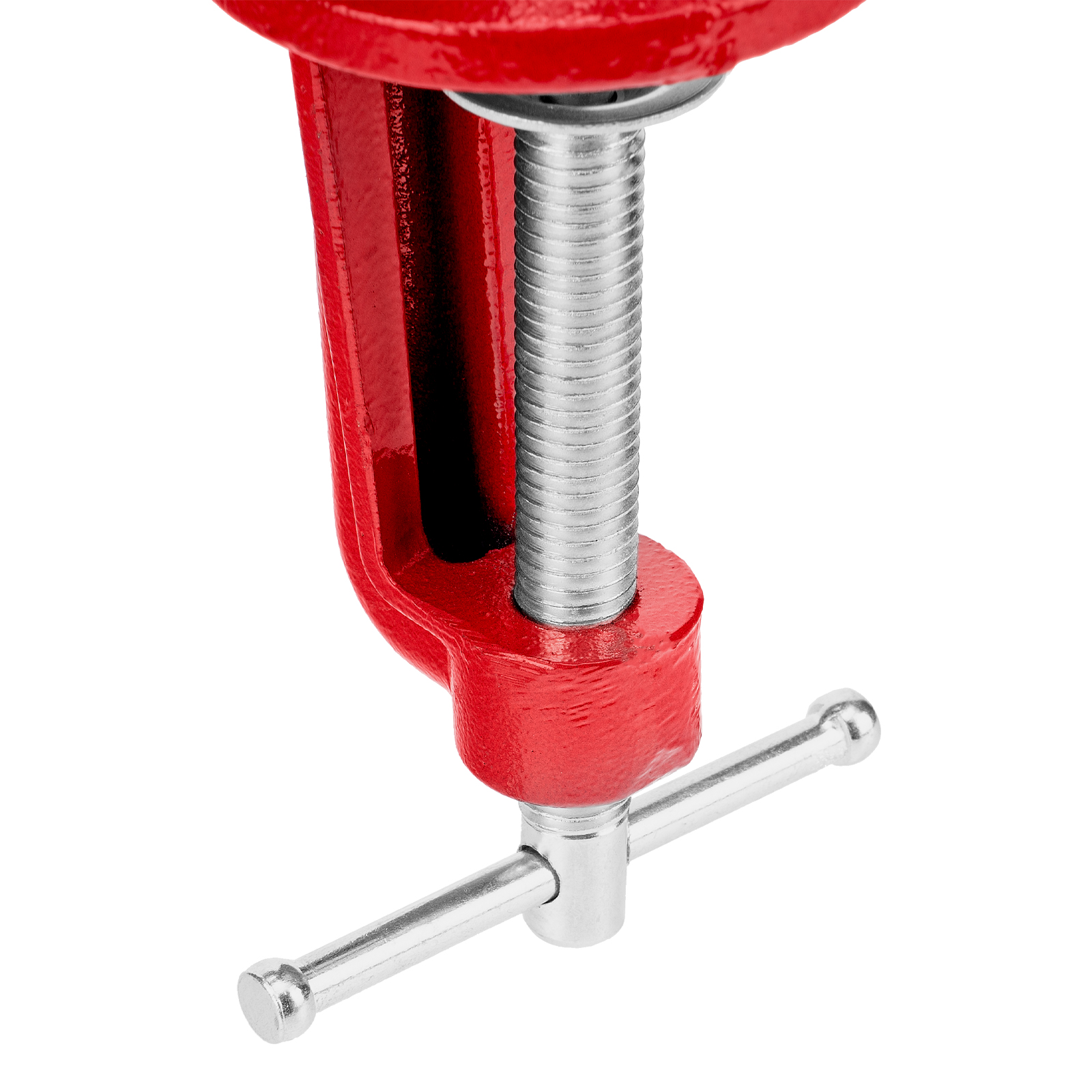 Тиски слесарные, 80 мм, настольные, поворотные, c наковальней MTX