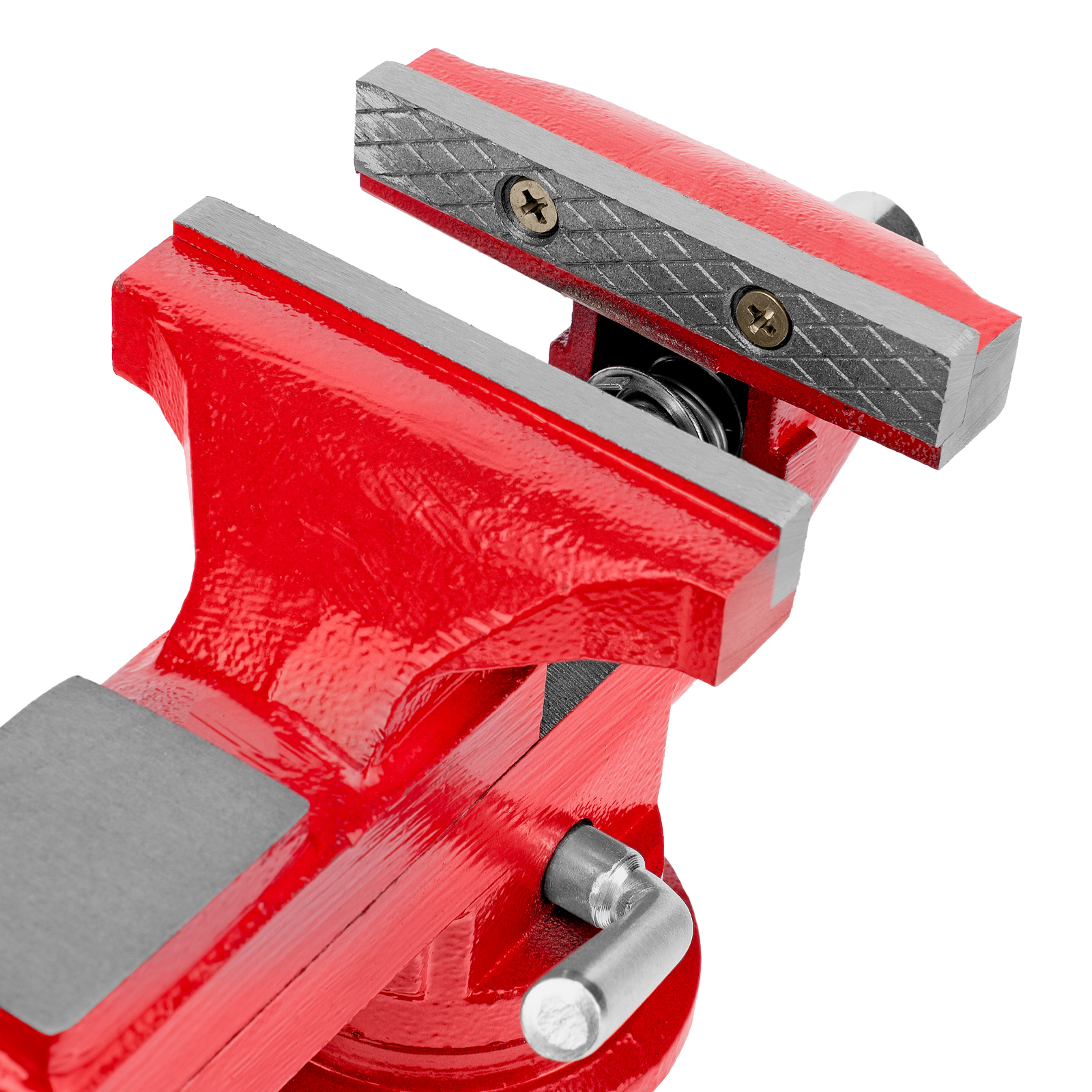 Тиски слесарные, 80 мм, настольные, поворотные, c наковальней MTX