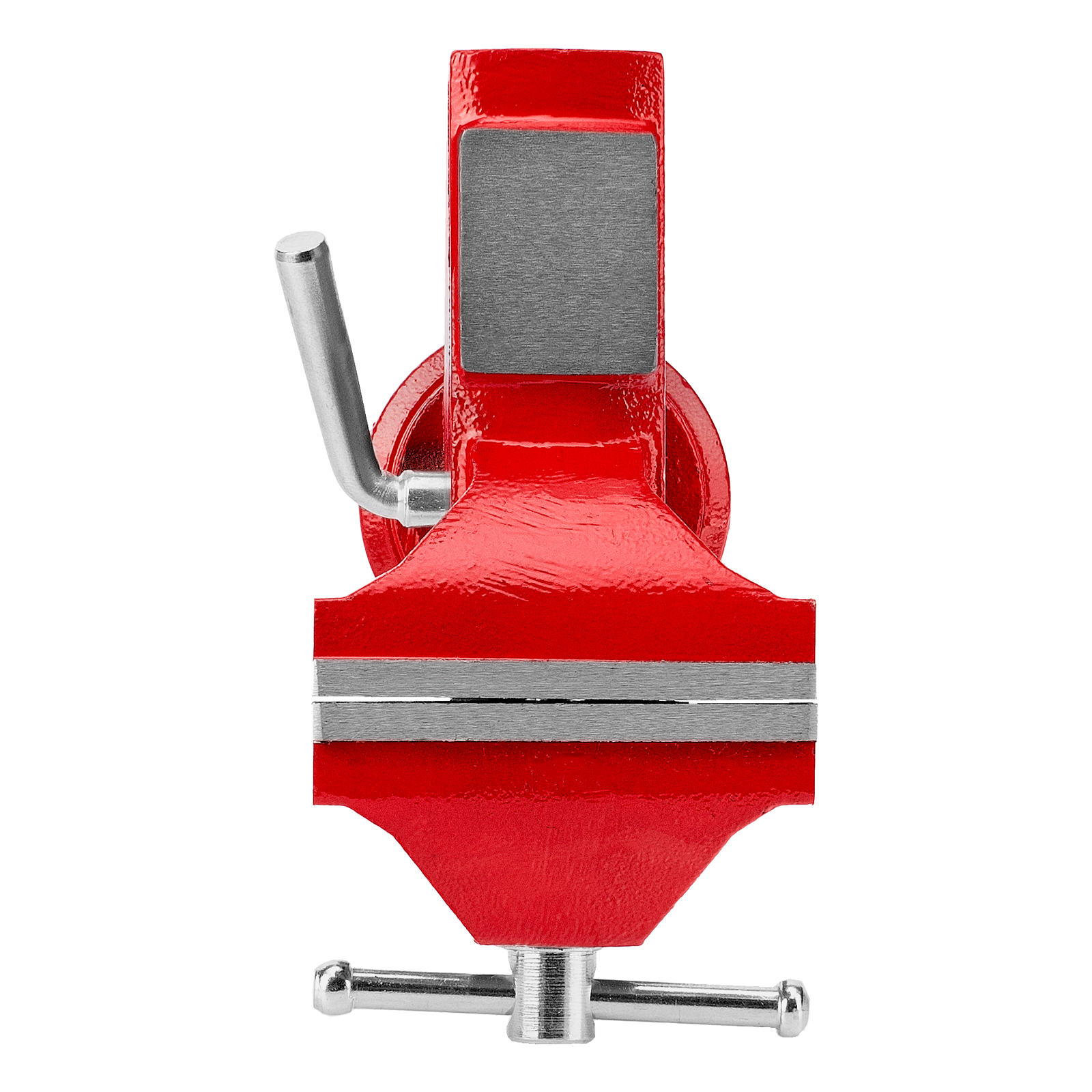 Тиски слесарные, 80 мм, настольные, поворотные, c наковальней MTX