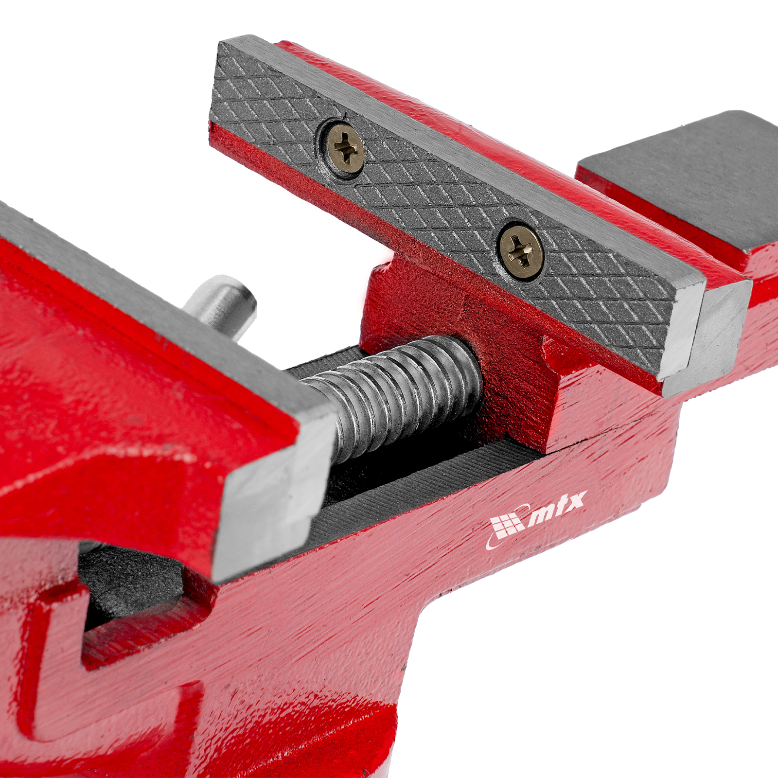 Тиски слесарные, 80 мм, настольные, поворотные, c наковальней MTX