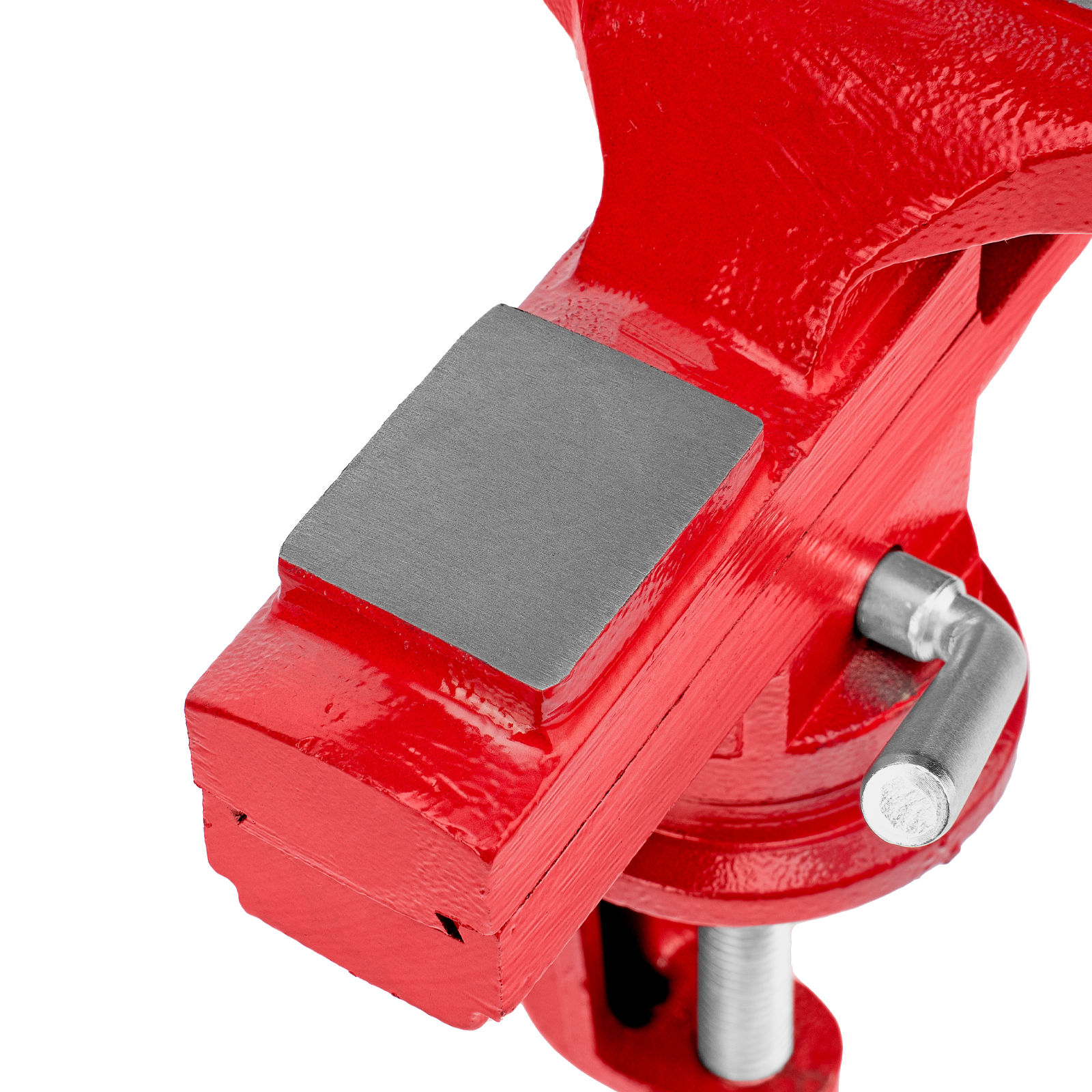 Тиски слесарные, 80 мм, настольные, поворотные, c наковальней MTX