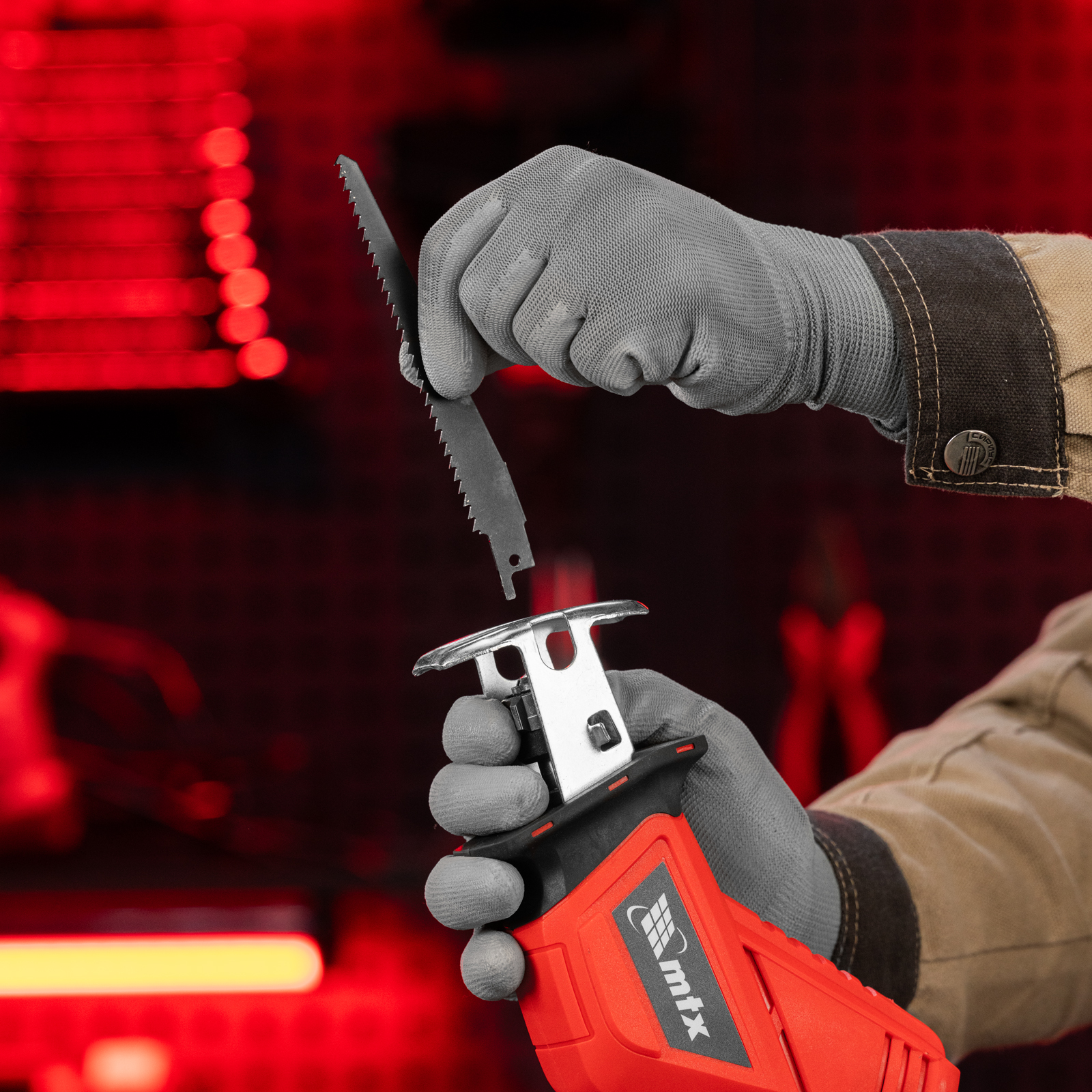 Пила сабельная аккумуляторная RС-80, Li-Ion, 20 В MTX