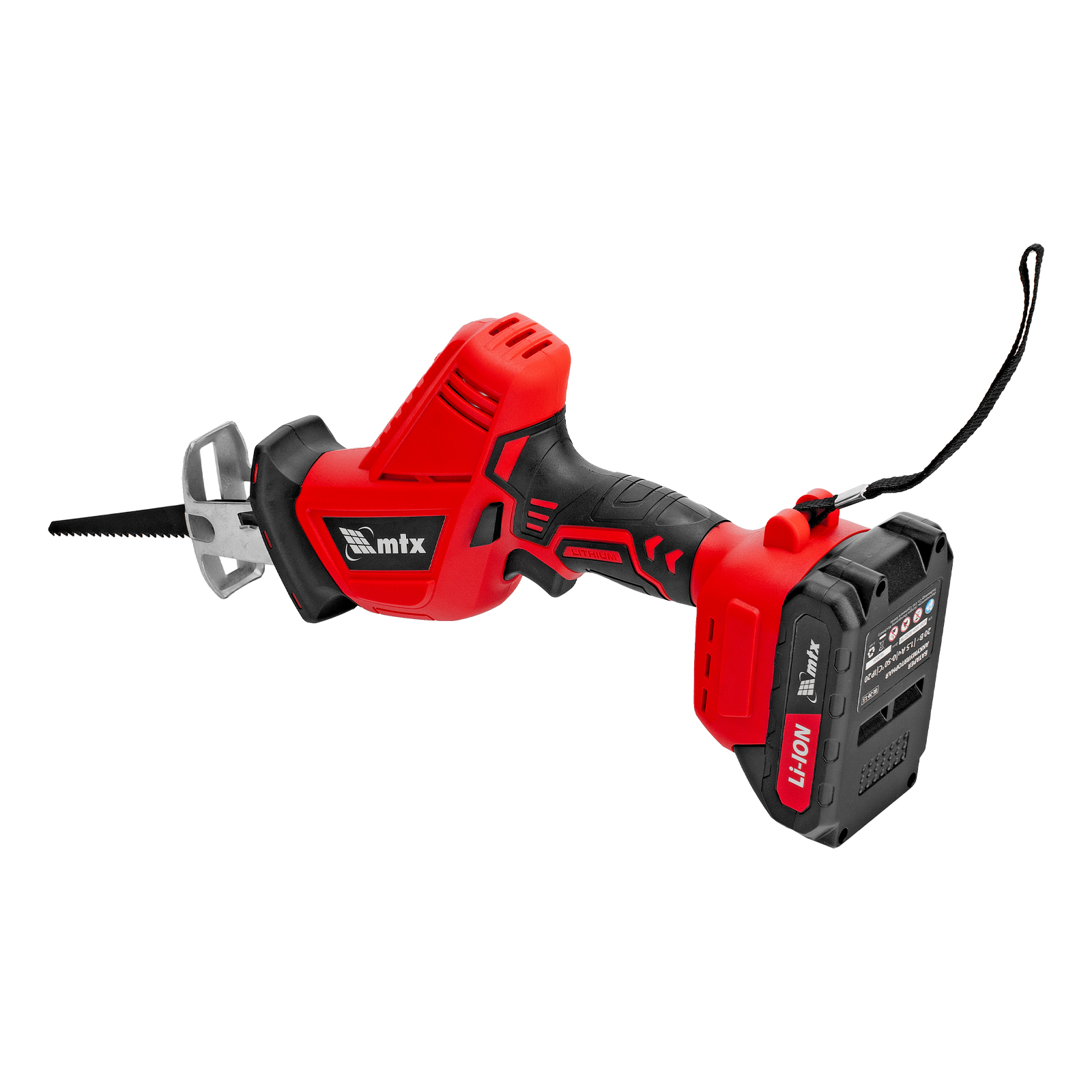 Пила сабельная аккумуляторная RС-80, Li-Ion, 20 В MTX