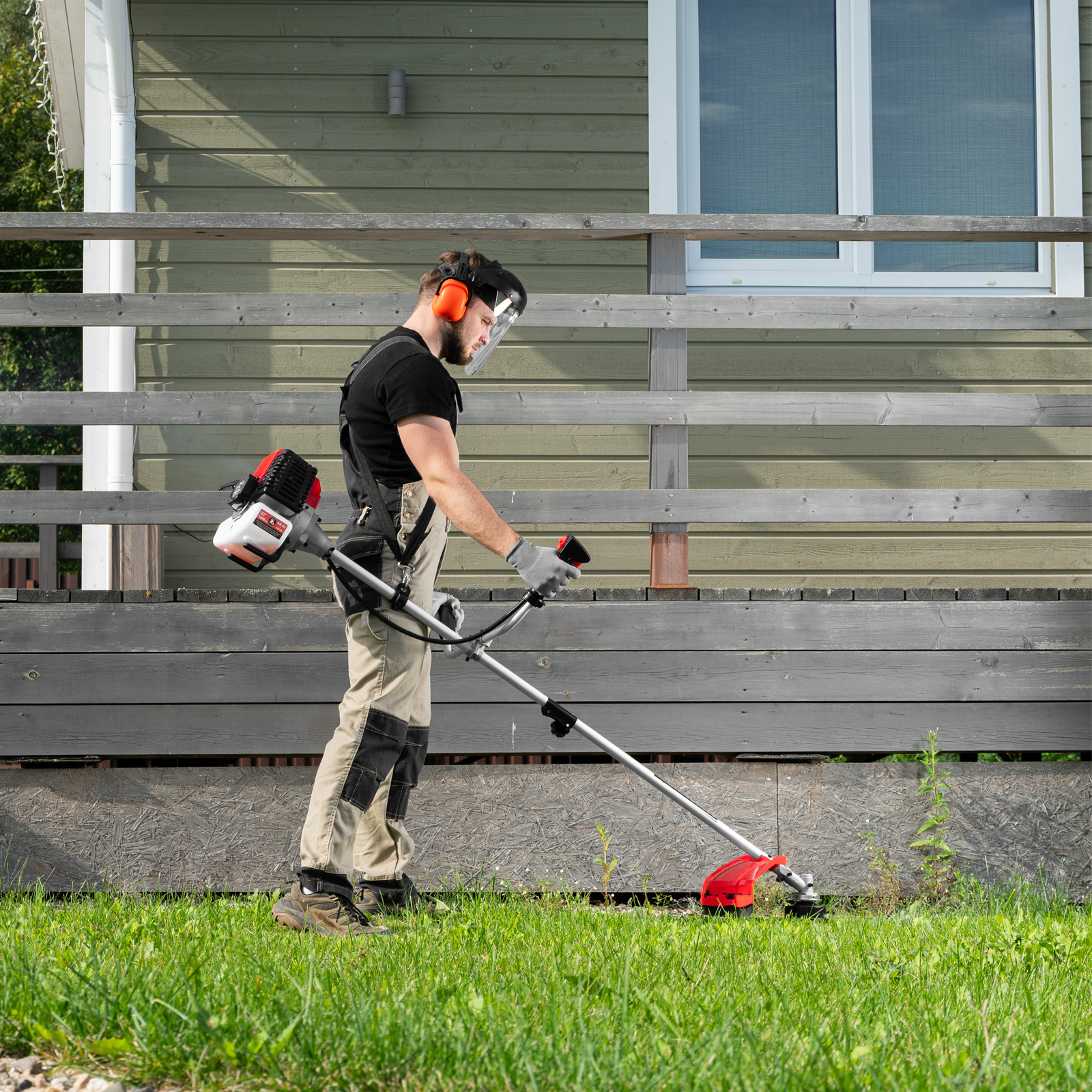 Триммер бензиновый MT-43S, 43 см³, разъемная штанга, состоит из 2 частей MTX