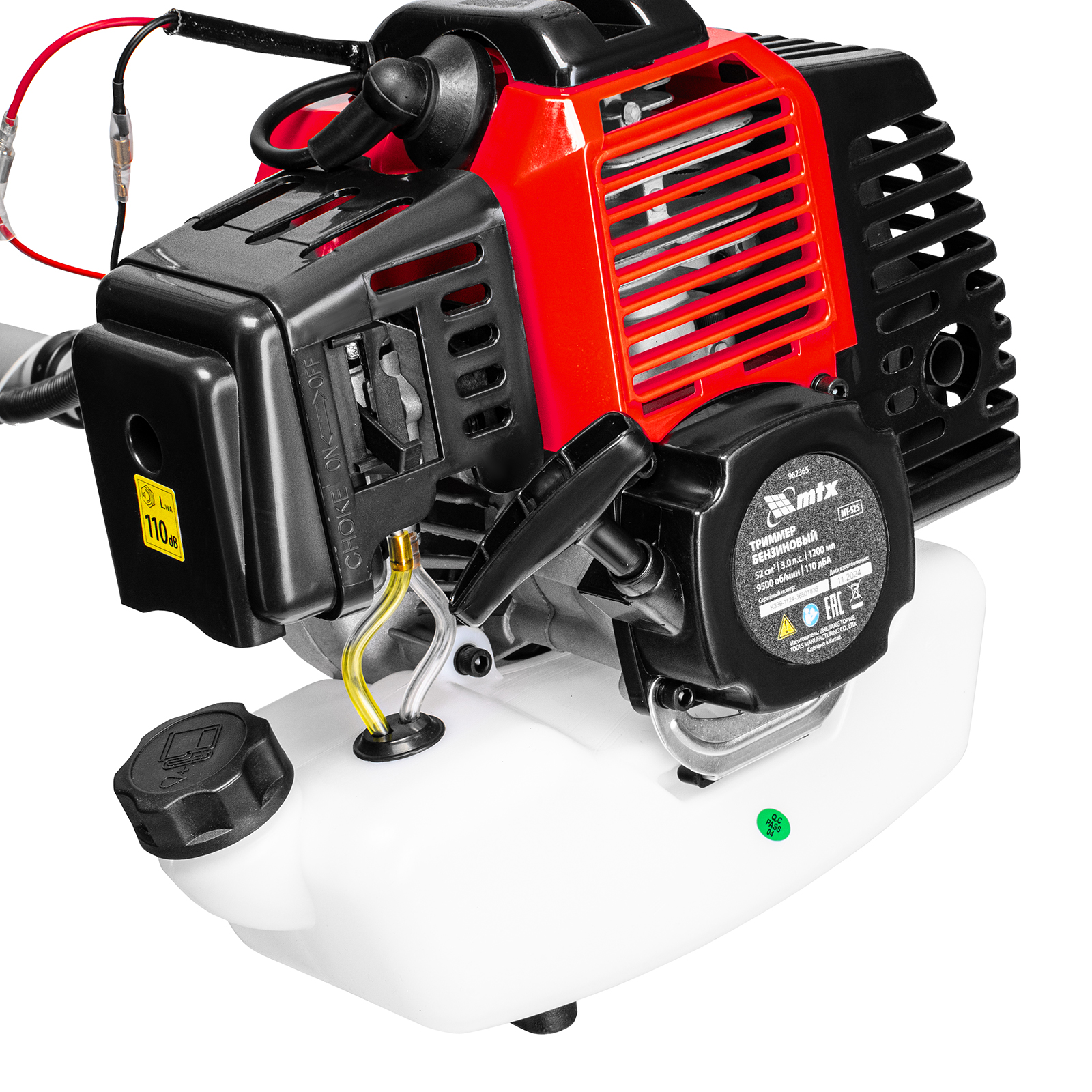 Триммер бензиновый MT-52S, 52 см³, разъемная штанга, состоит из 2 частей MTX