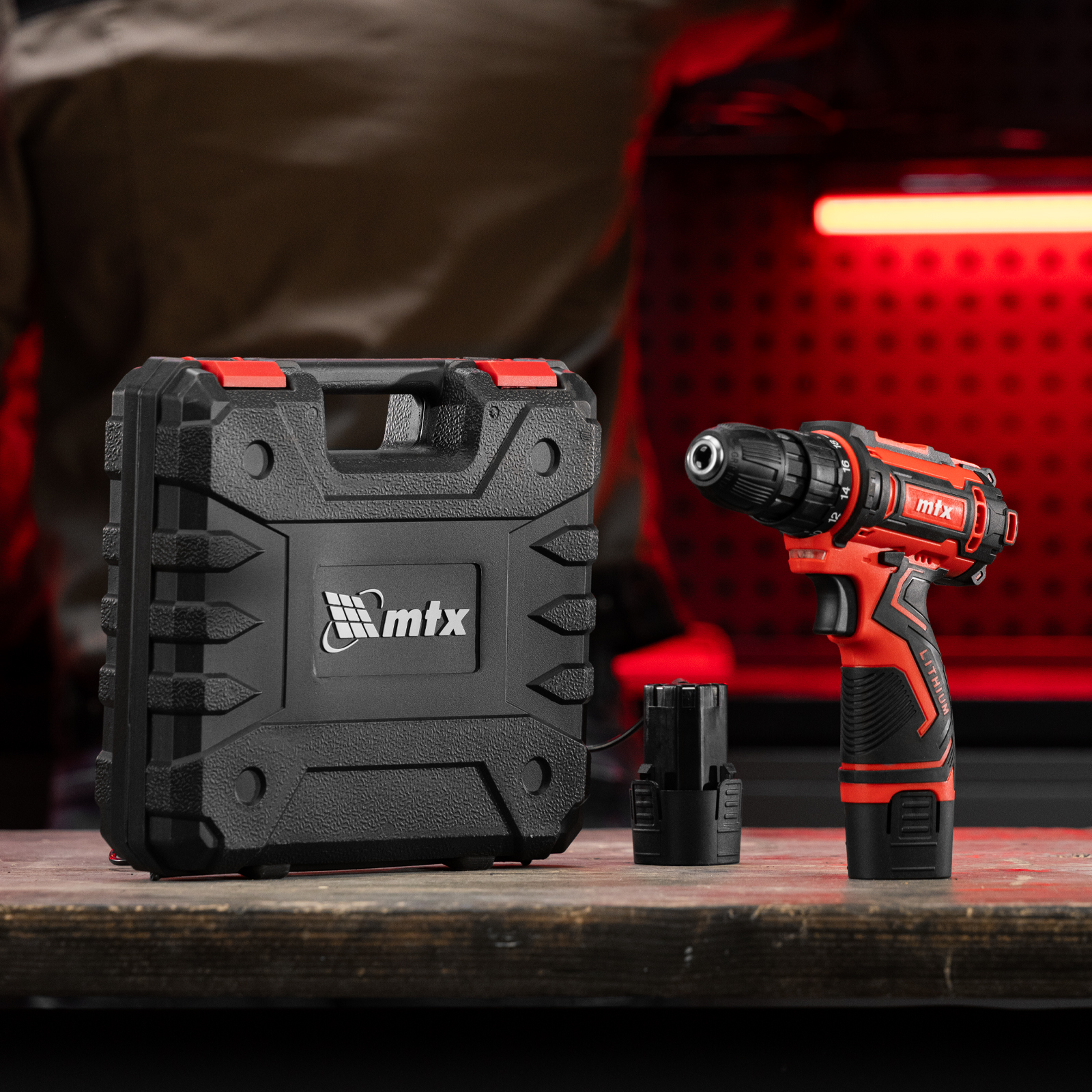 Дрель-шуруповерт аккумуляторная CDS-12, Li-Ion, 12 В// MTX