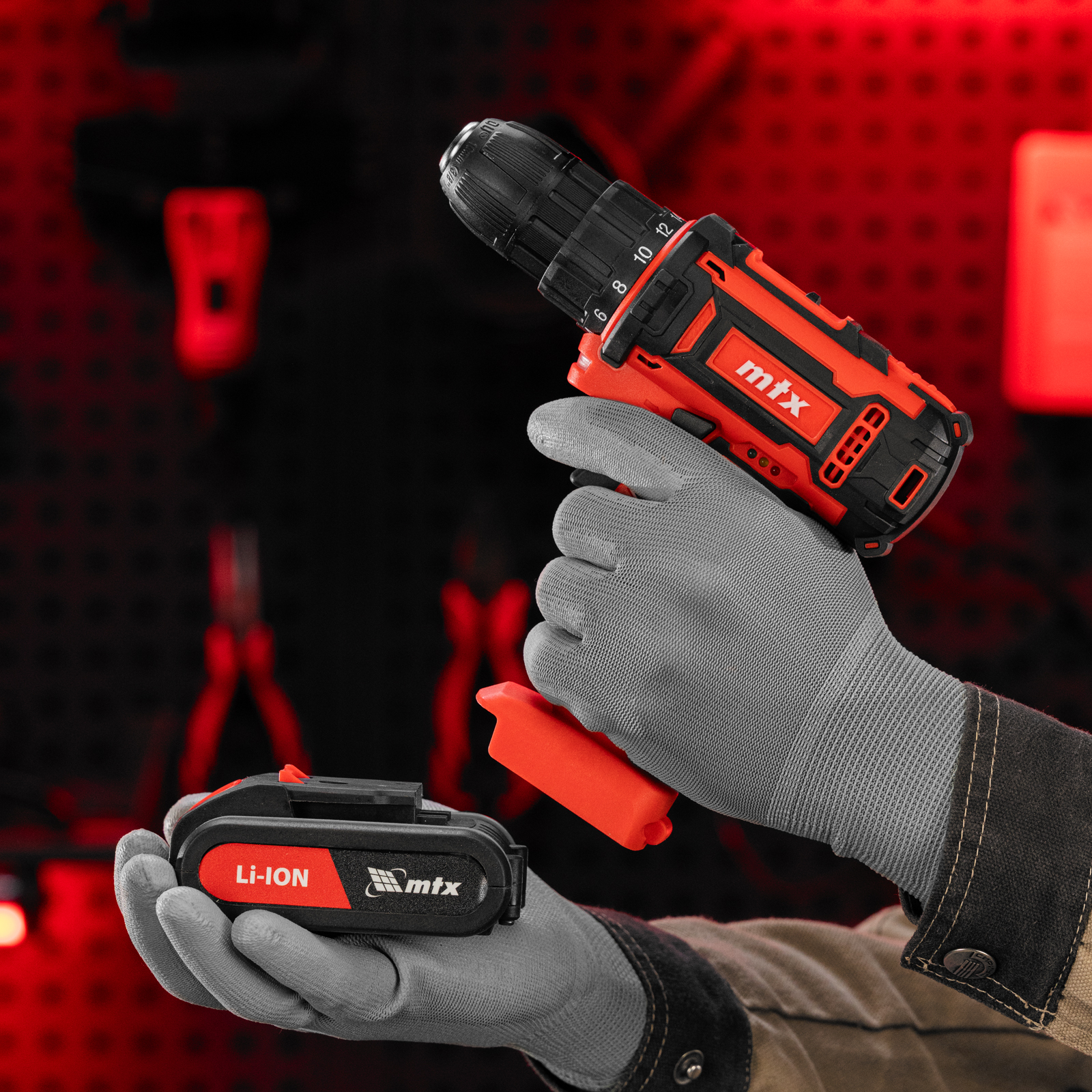 Дрель-шуруповерт аккумуляторная CDS-20, Li-Ion, 20 В// MTX