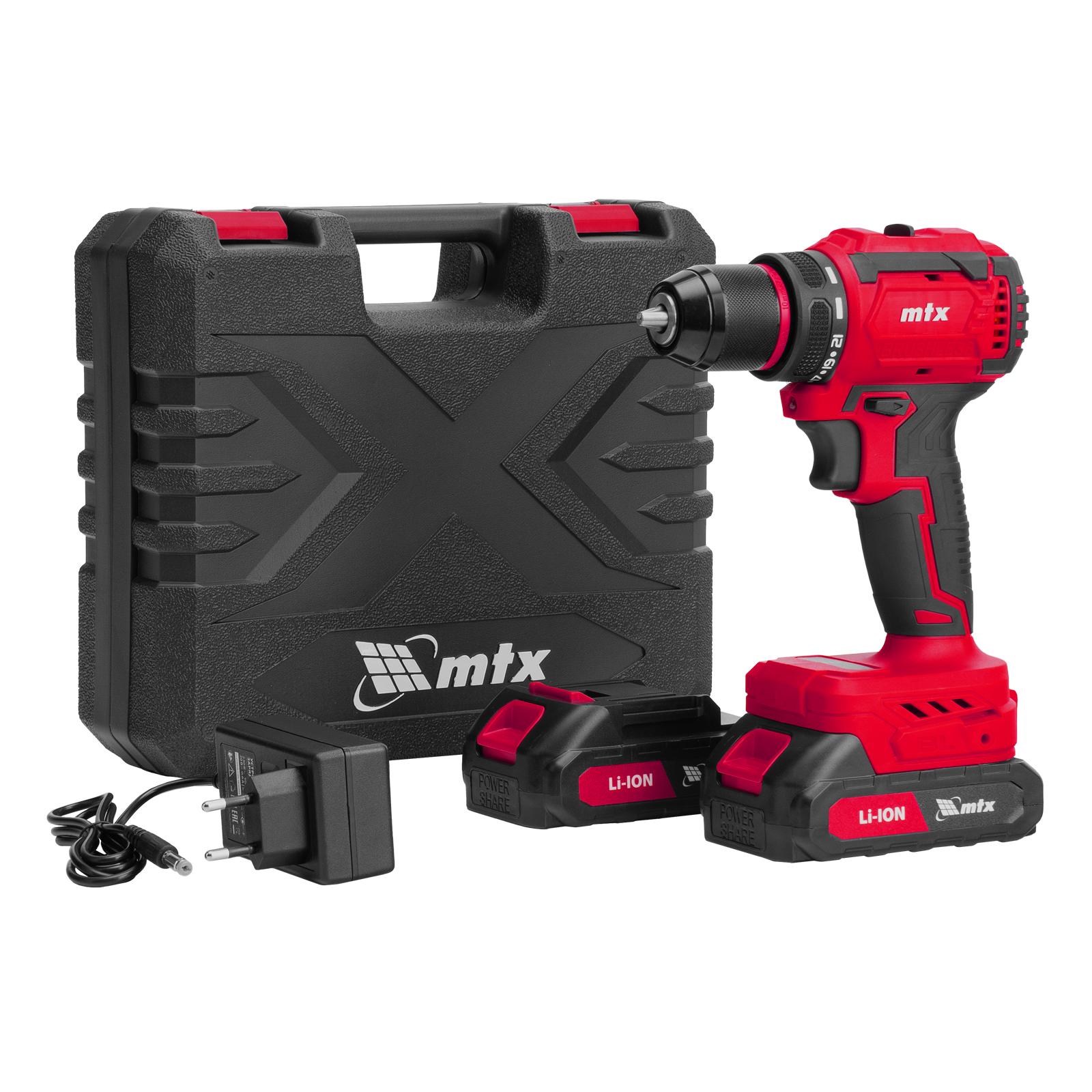 Дрель-шуруповерт аккумуляторная бесщет. CDS-BL-20, Li-Ion, 20 В// MTX