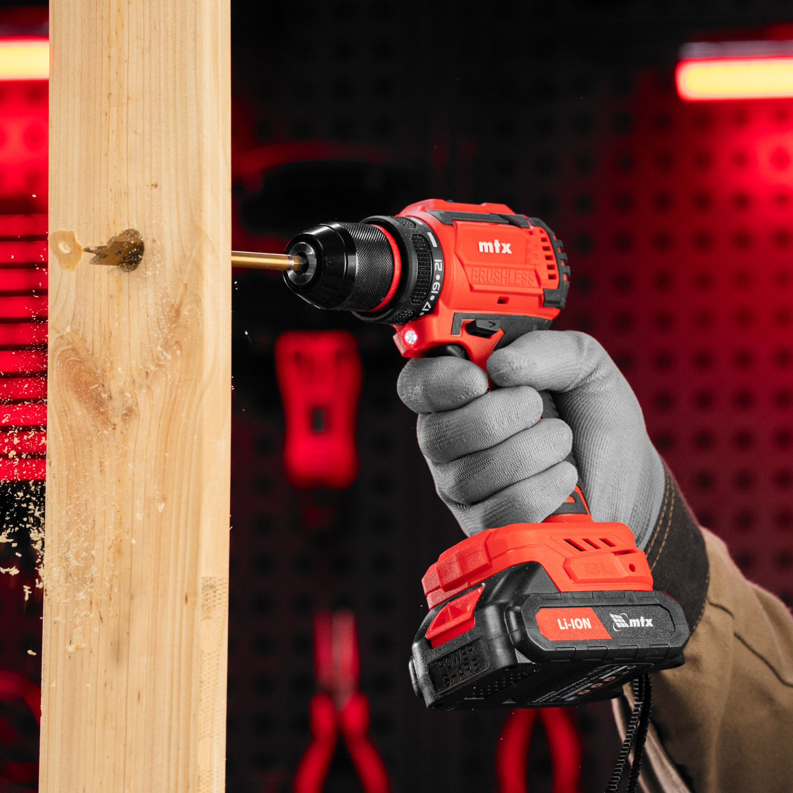 Дрель-шуруповерт аккумуляторная бесщет. CDS-BL-20, Li-Ion, 20 В// MTX