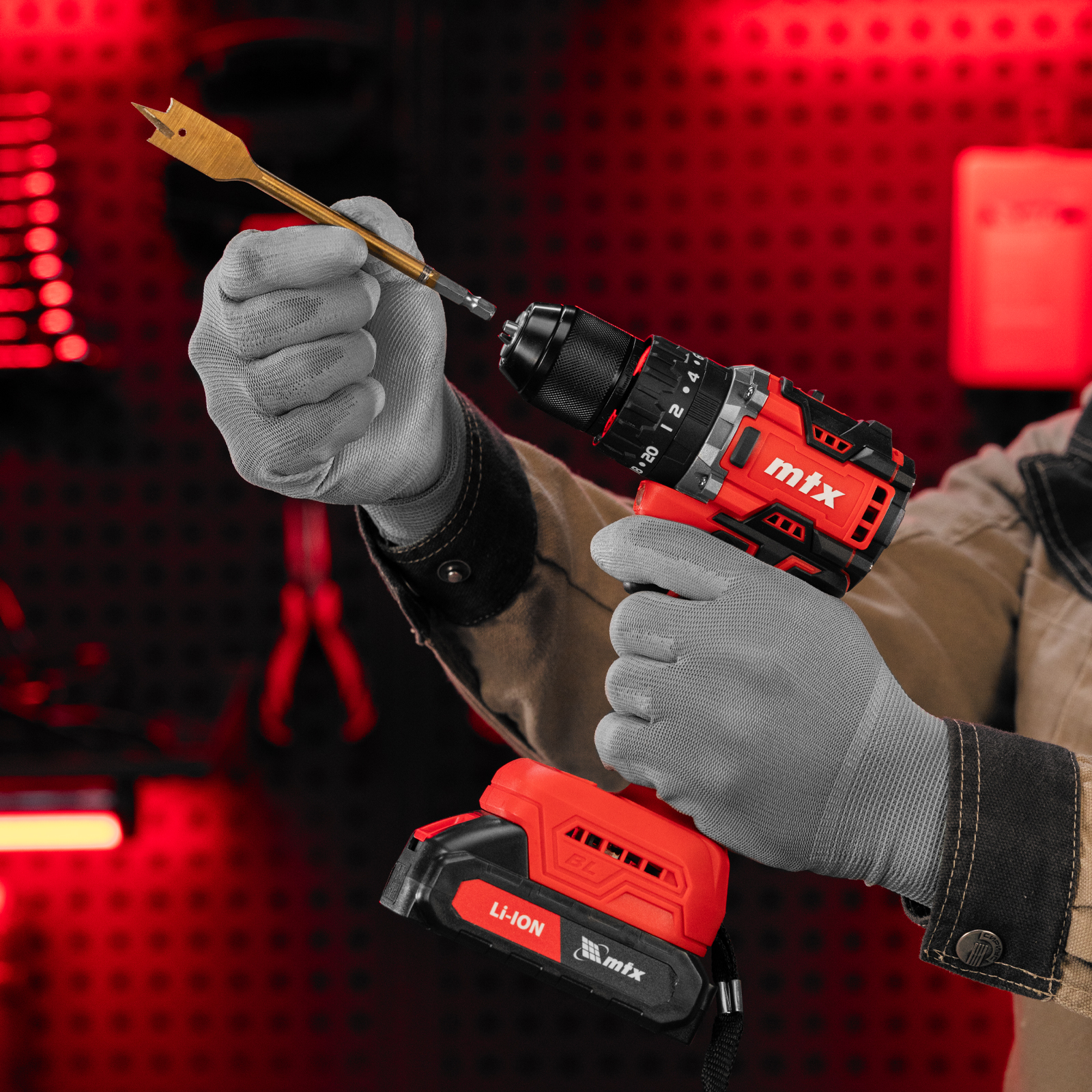 Дрель-шуруповерт аккумуляторная ударная бесщет. CIDS-BL-20, Li-Ion, 20 В// MTX