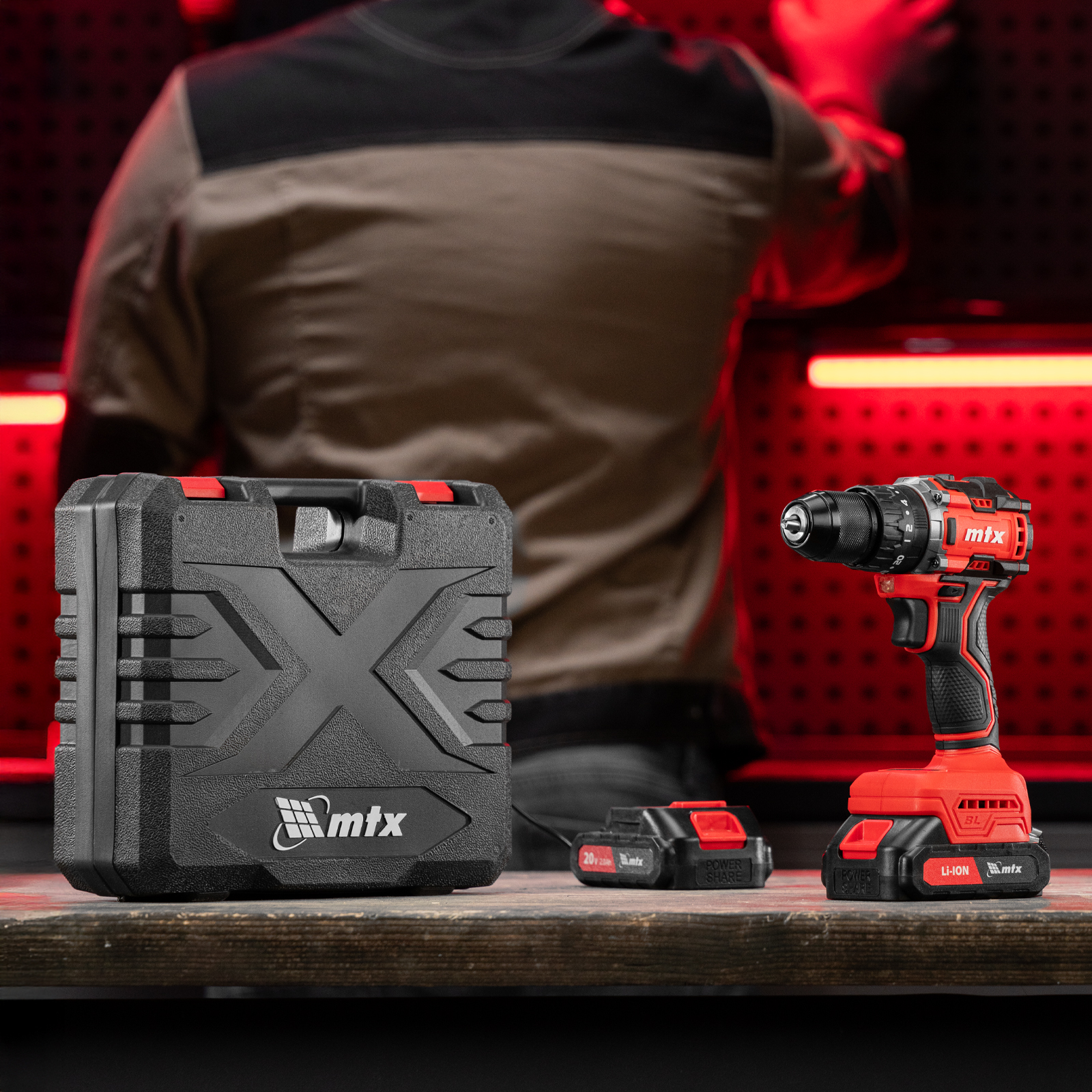 Дрель-шуруповерт аккумуляторная ударная бесщет. CIDS-BL-20, Li-Ion, 20 В// MTX