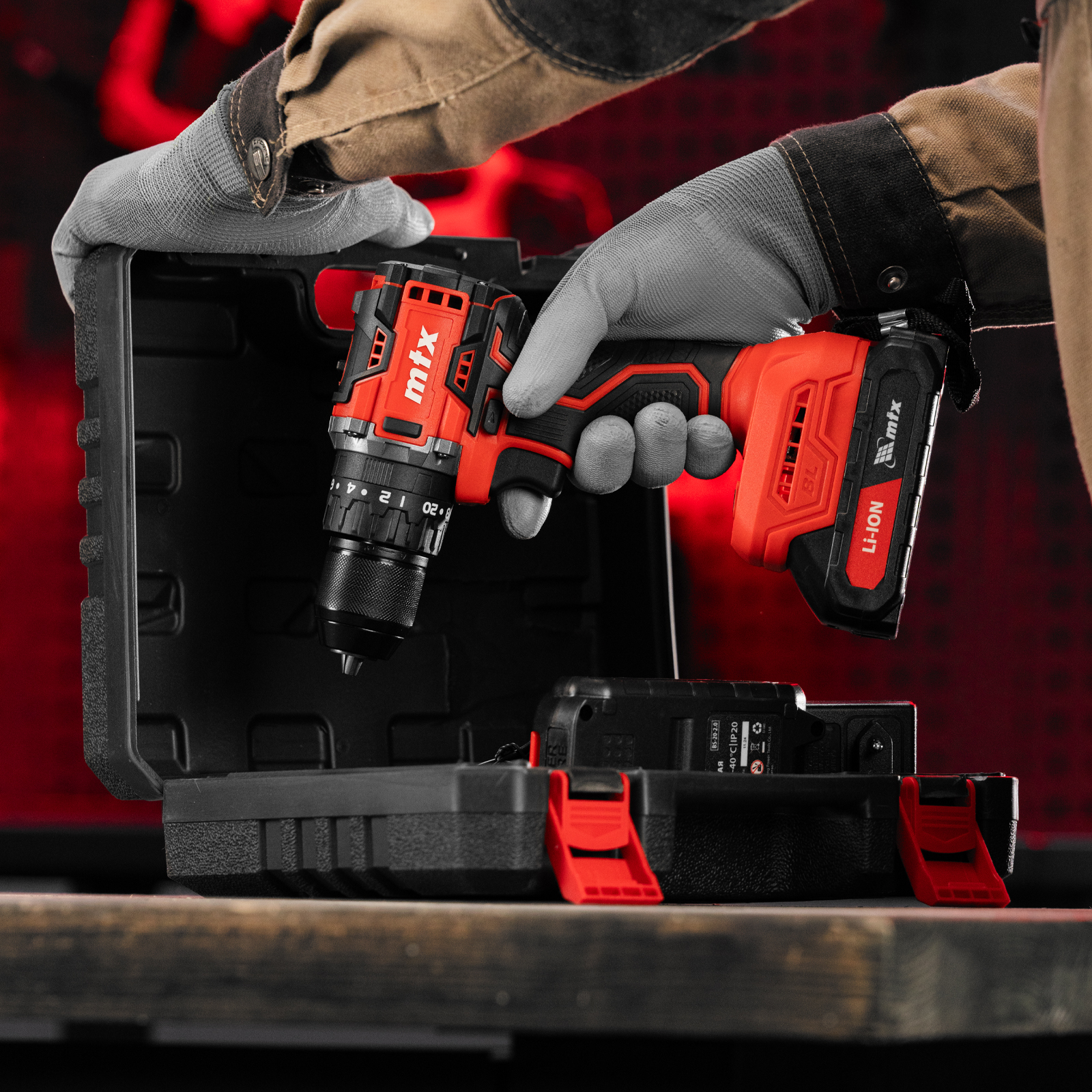 Дрель-шуруповерт аккумуляторная ударная бесщет. CIDS-BL-20, Li-Ion, 20 В// MTX