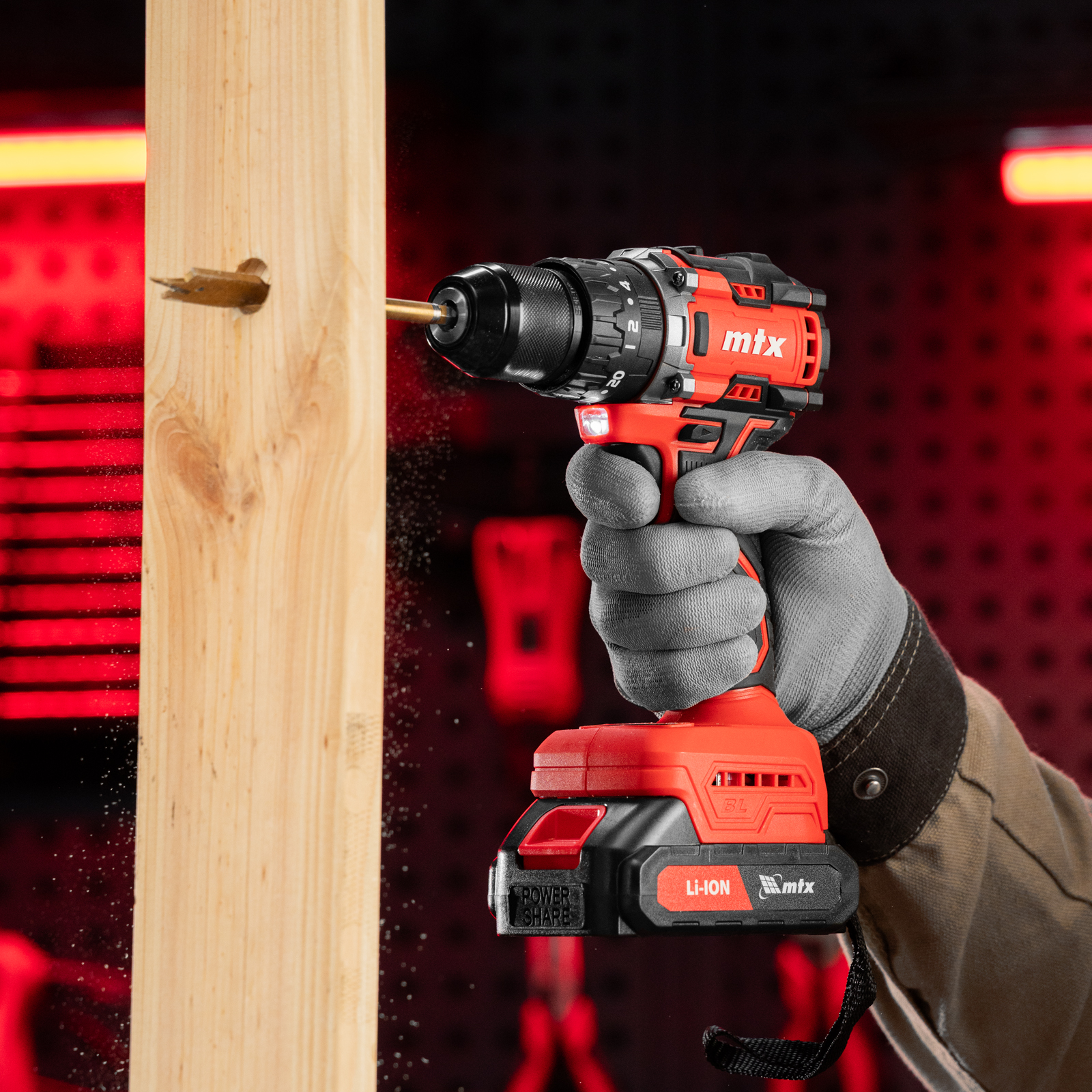 Дрель-шуруповерт аккумуляторная ударная бесщет. CIDS-BL-20, Li-Ion, 20 В// MTX