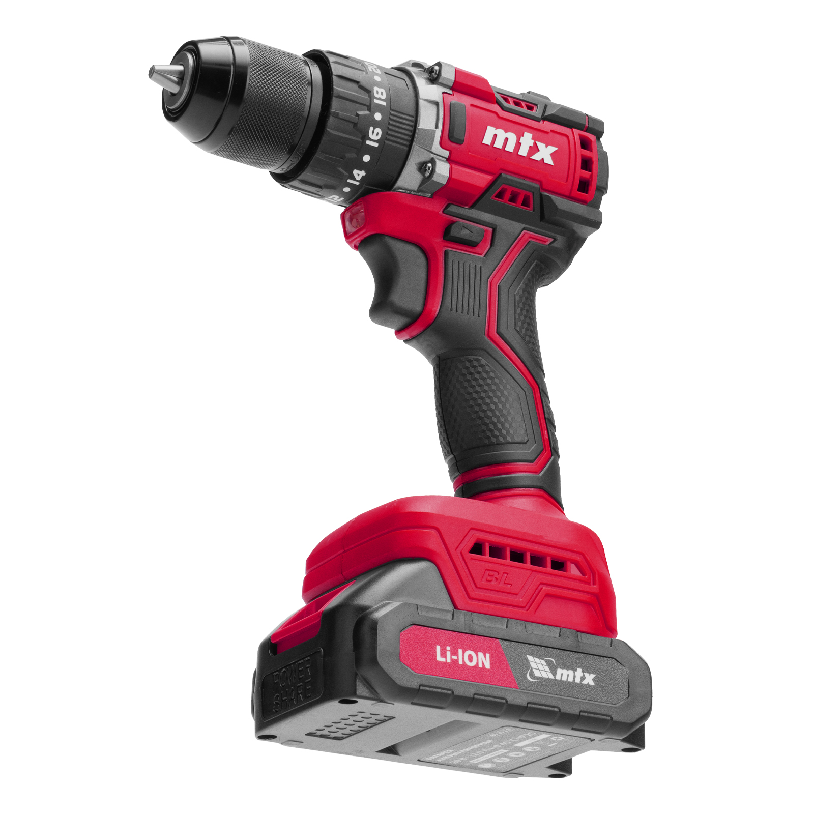 Дрель-шуруповерт аккумуляторная ударная бесщет. CIDS-BL-20, Li-Ion, 20 В// MTX