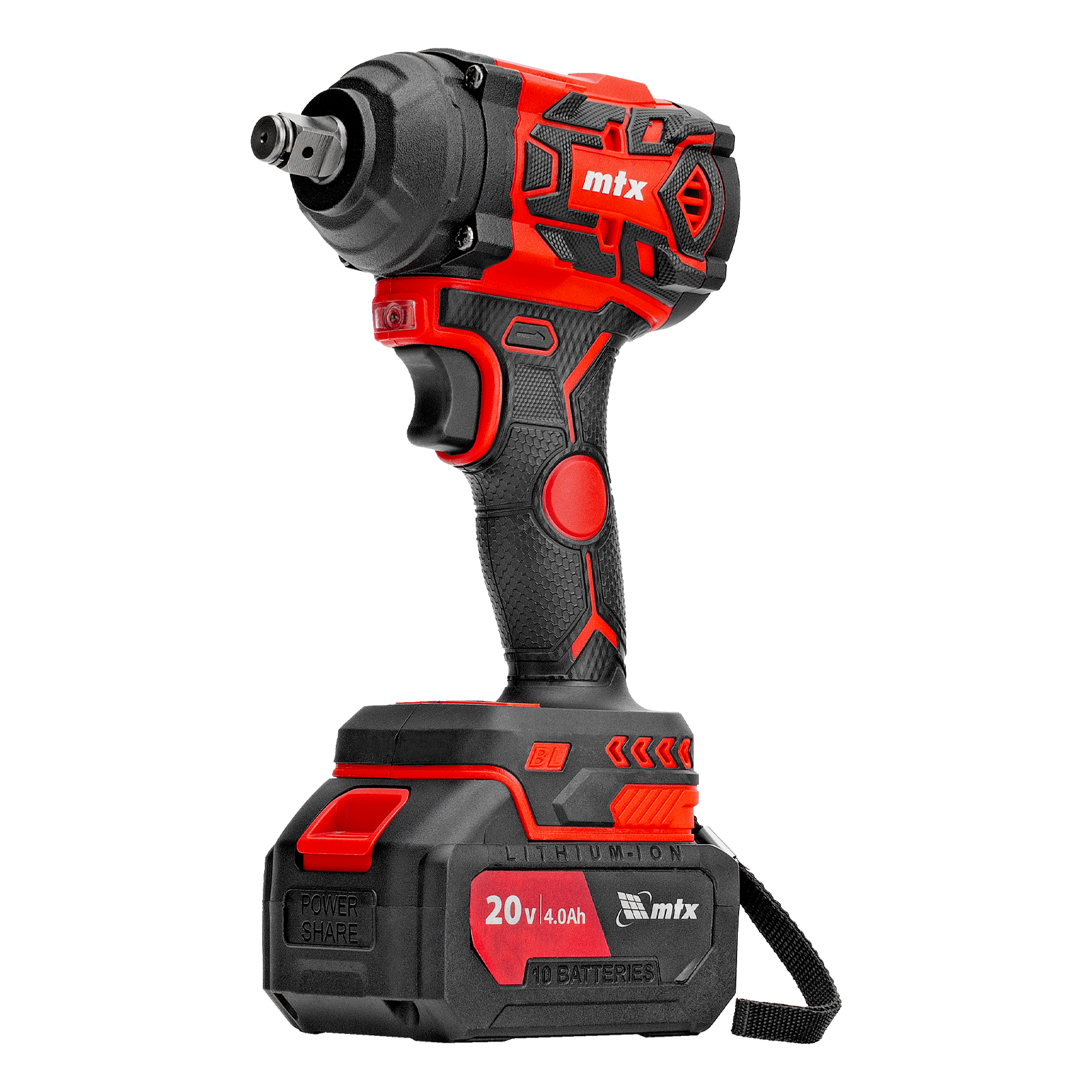 Гайковерт ударный аккумуляторный бесщет. CIWU-BL-20-600, Li-Ion, 20 В// MTX