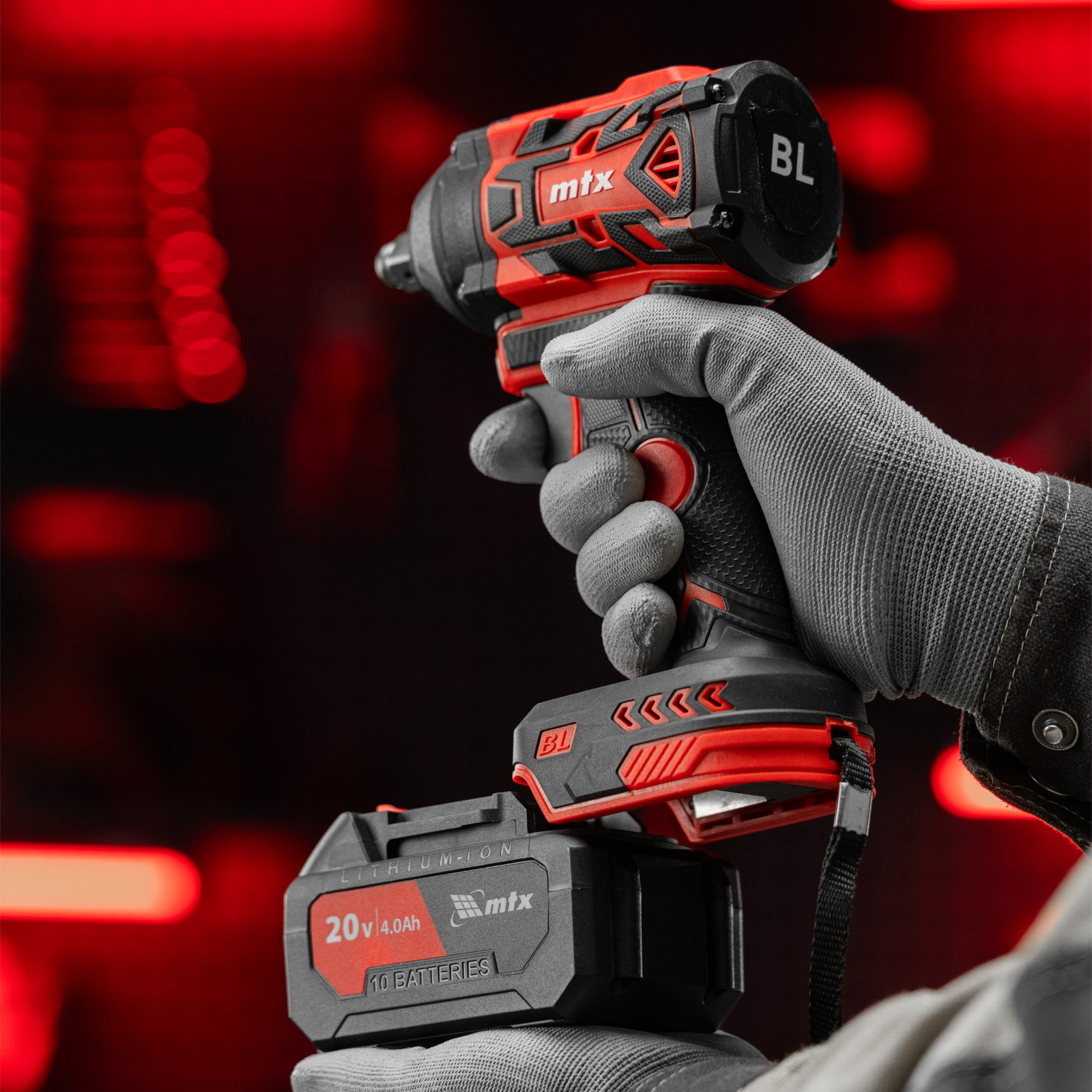 Гайковерт ударный аккумуляторный бесщет. CIWU-BL-20-600, Li-Ion, 20 В// MTX