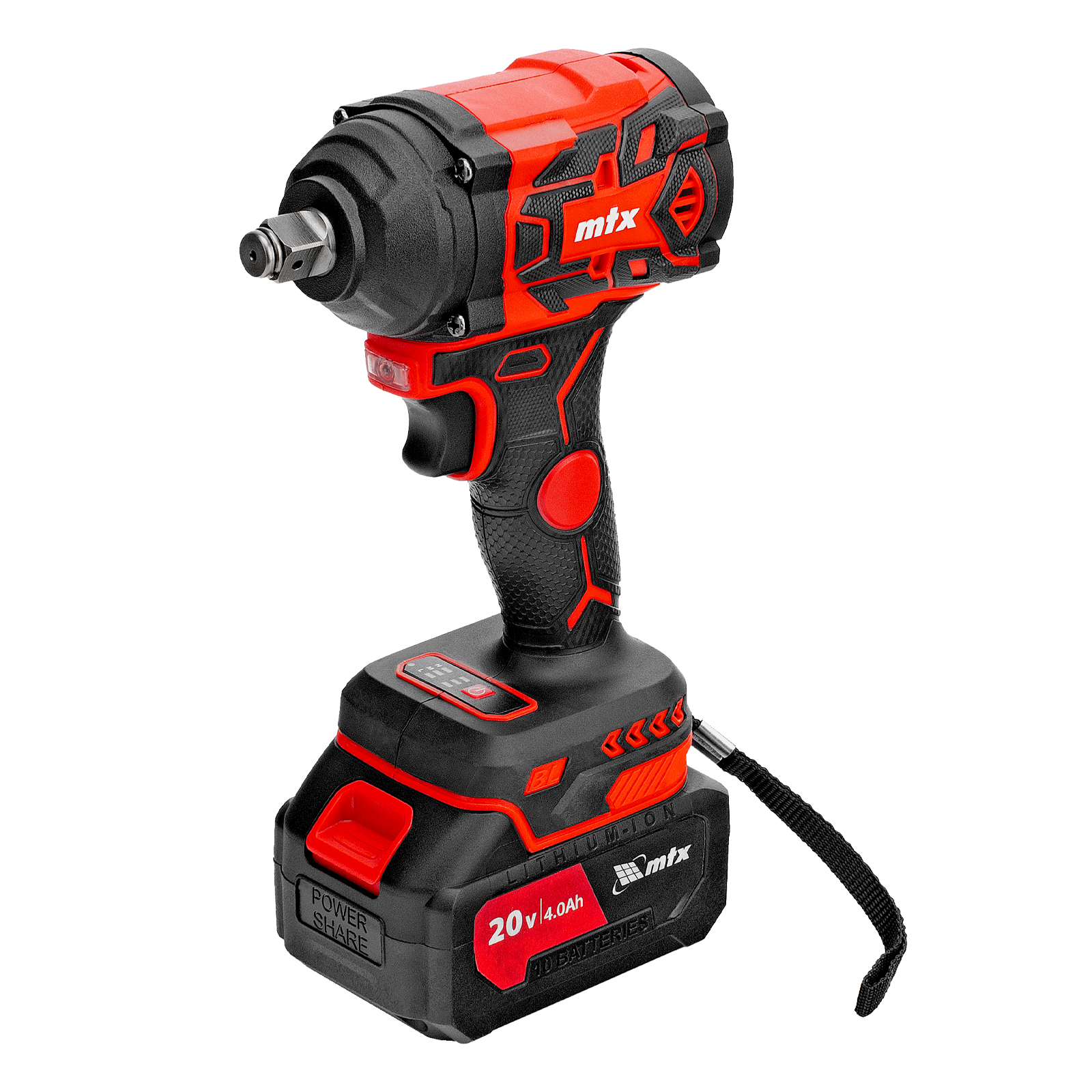 Гайковерт ударный аккумуляторный бесщет. CIWU-BL-20-600, Li-Ion, 20 В// MTX