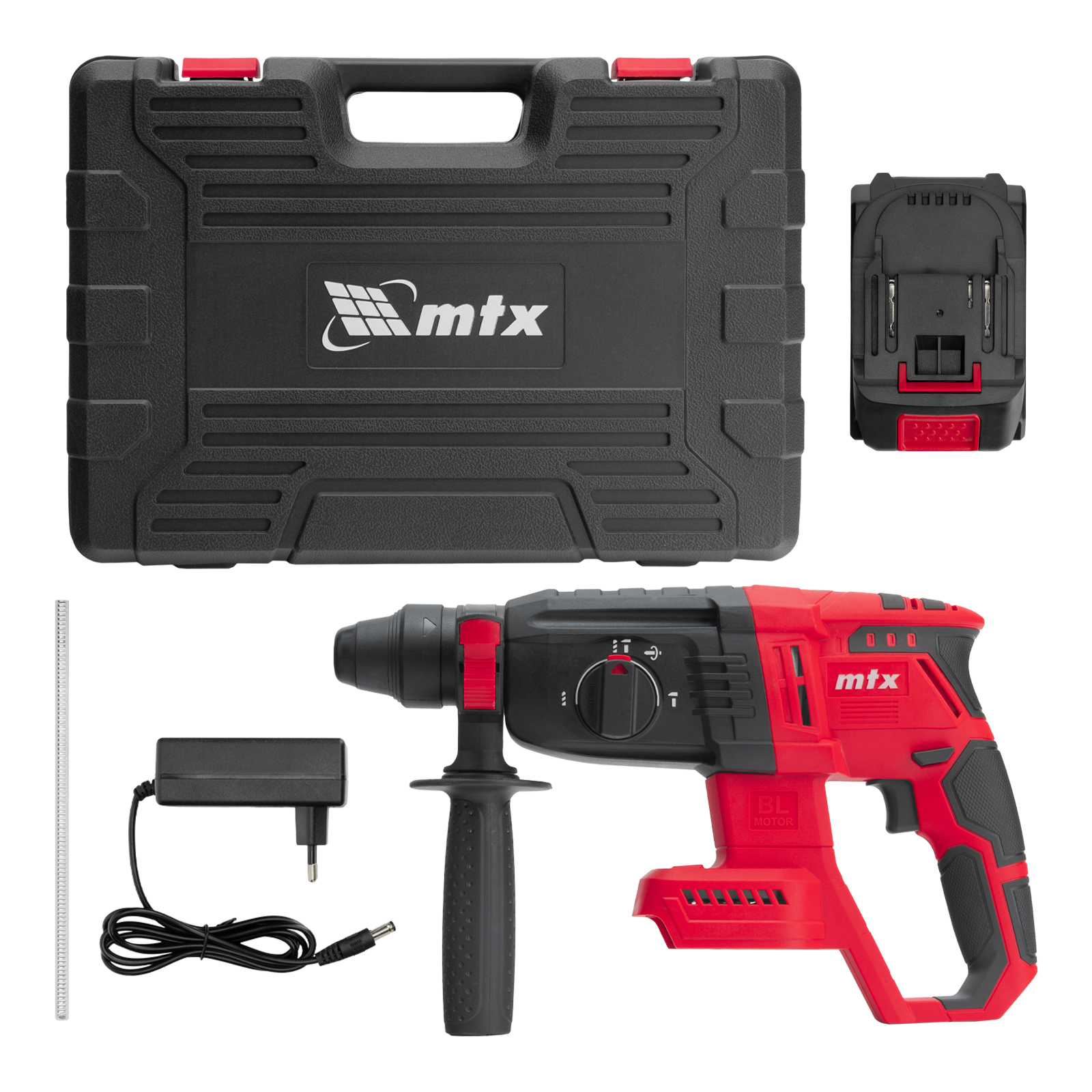 Перфоратор аккумуляторный бесщет. RHB-BL-20-26, 3 Дж, Li-Ion, 20 В// MTX