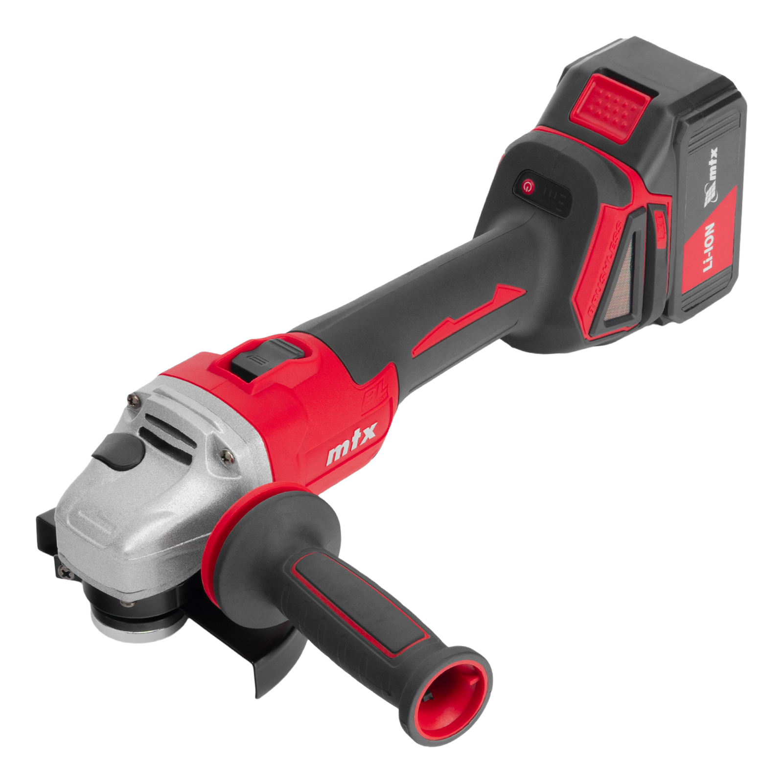 Машина шлифовальная угловая аккумуляторная бесщет. AGB-BL-20-125, Li-Ion, 20 В// MTX