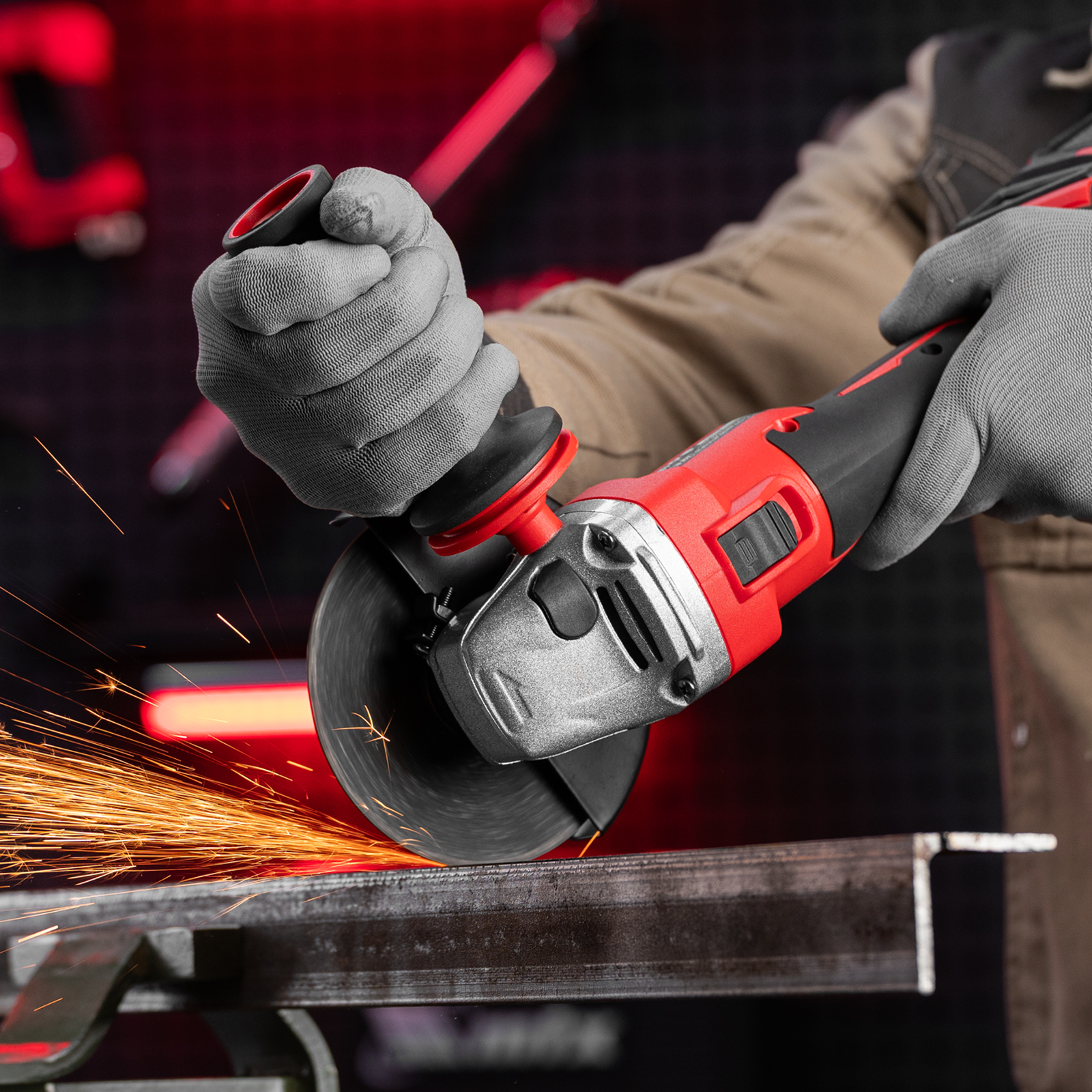 Машина шлифовальная угловая аккумуляторная бесщет. AGB-BL-20-125, Li-Ion, 20 В// MTX