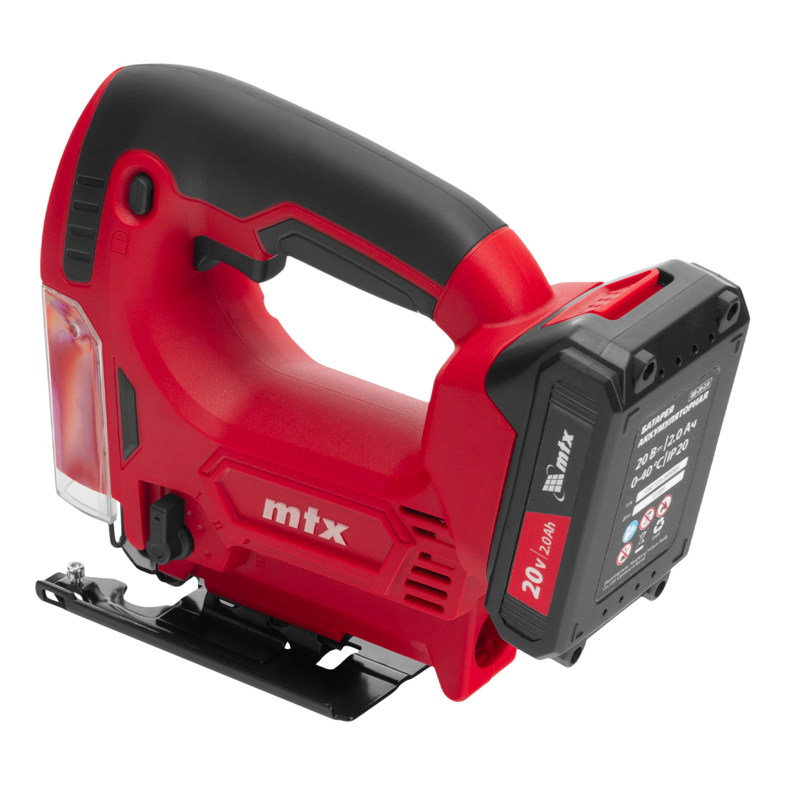 Лобзик аккумуляторный CJB-20-65, Li-Ion, 20 В// MTX