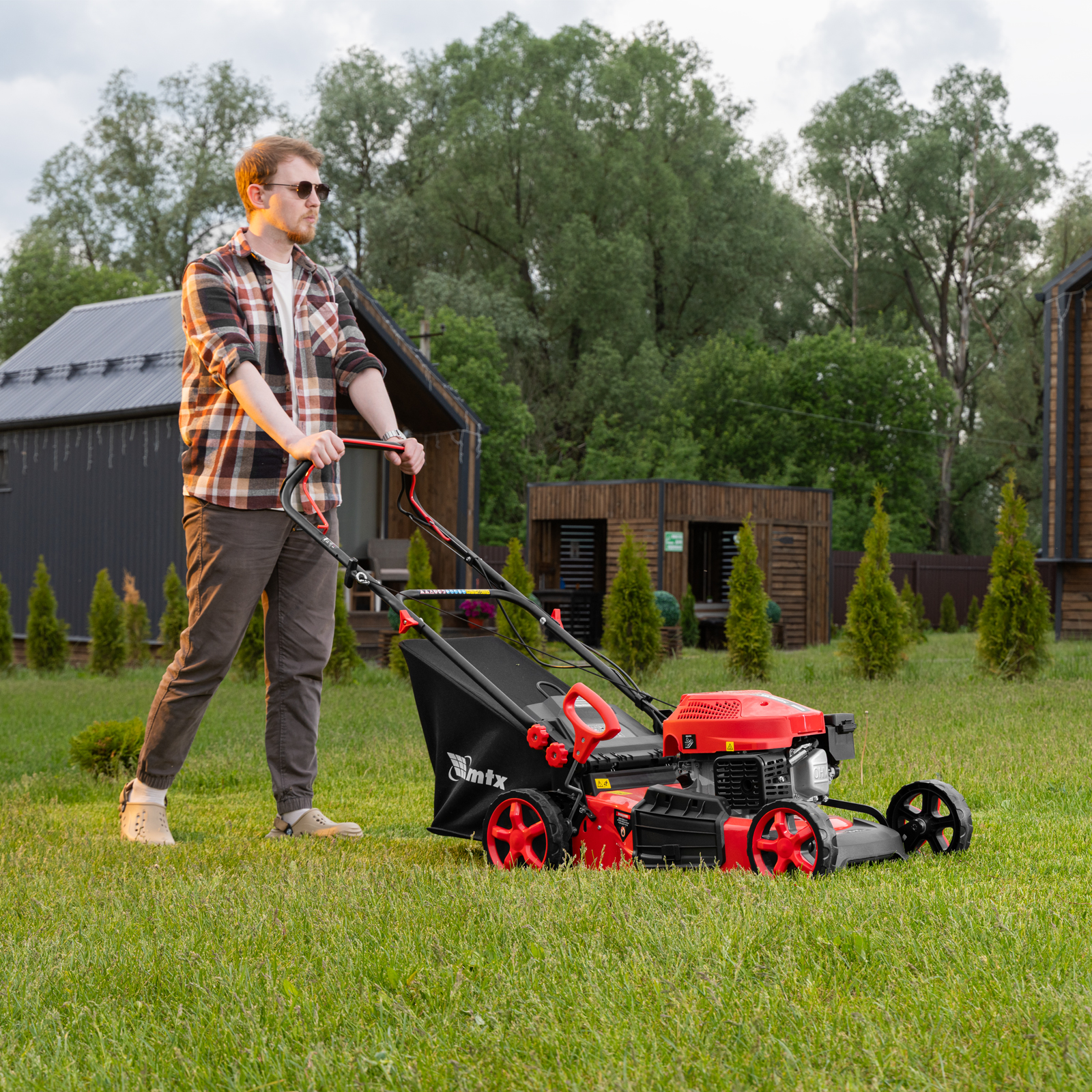 Газонокосилка бензиновая GL46SP-K, 145 см3, 46 см, привод, 50 л MTX