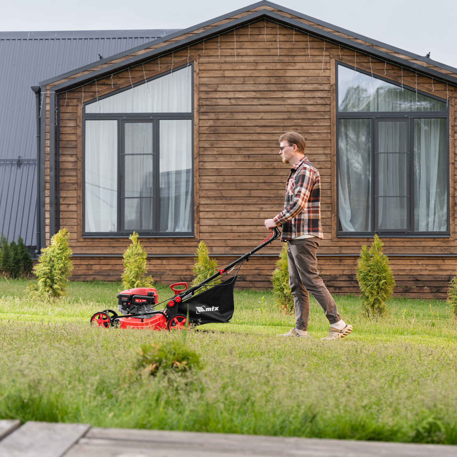 Газонокосилка бензиновая GL46SP-K, 145 см3, 46 см, привод, 50 л MTX