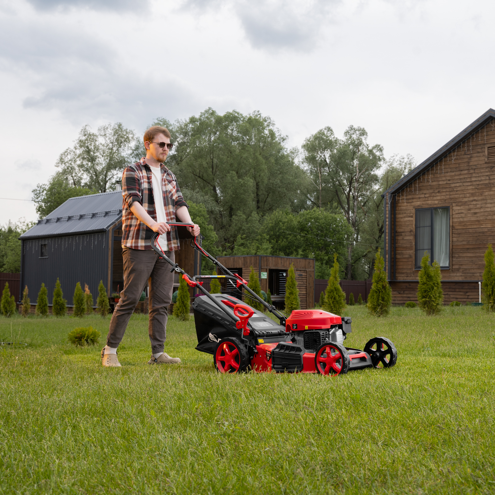 Газонокосилка бензиновая GL51SP-K, 170 см3, 51 см, привод, 50 л// MTX