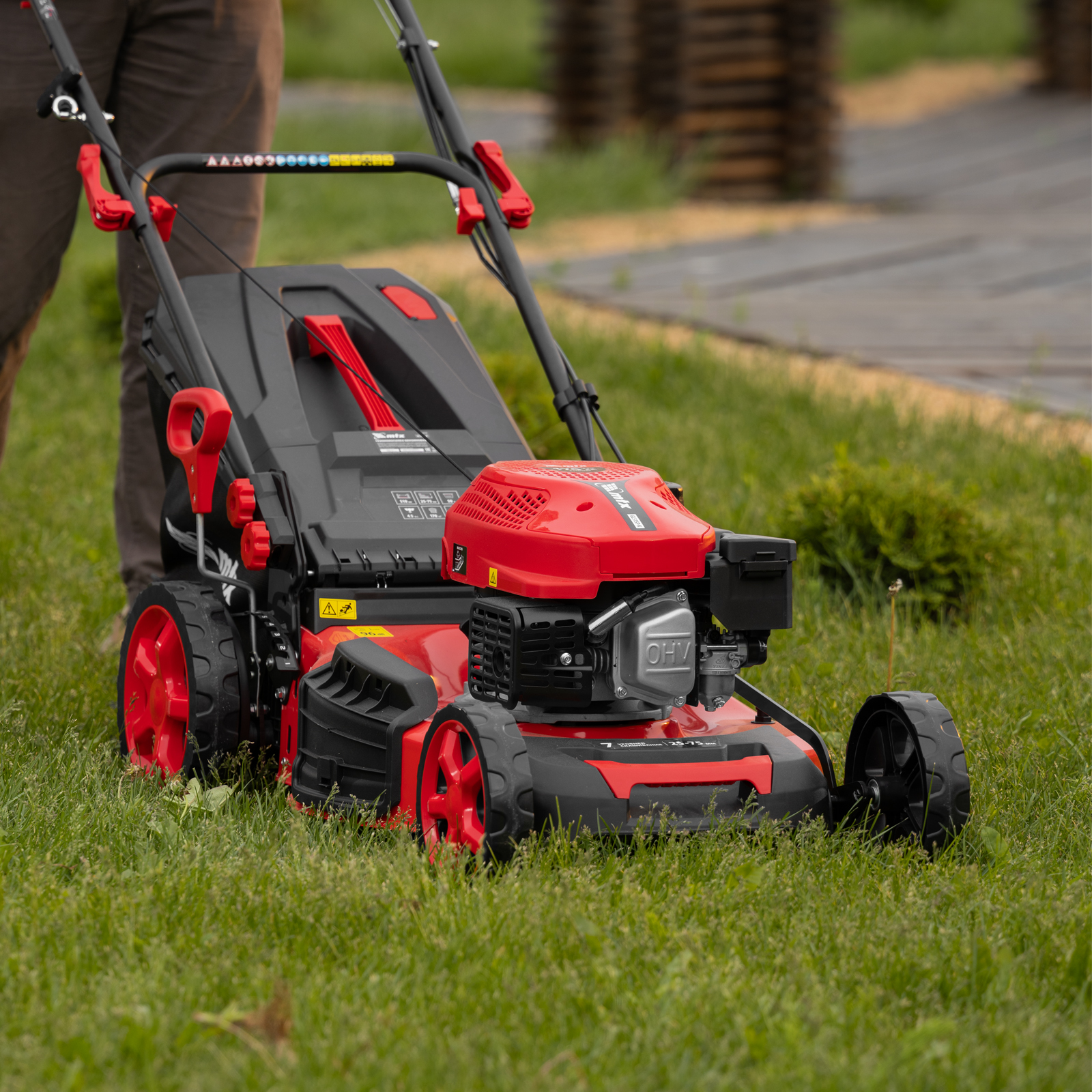 Газонокосилка бензиновая GL51SP-K, 170 см3, 51 см, привод, 50 л// MTX