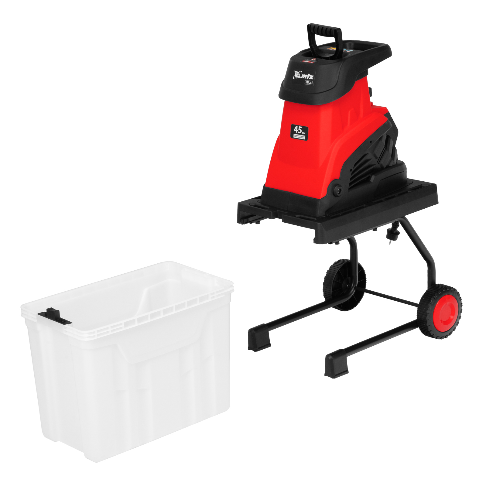 Измельчитель садовый электрический EGS-26, 2600 Вт, 45 мм MTX