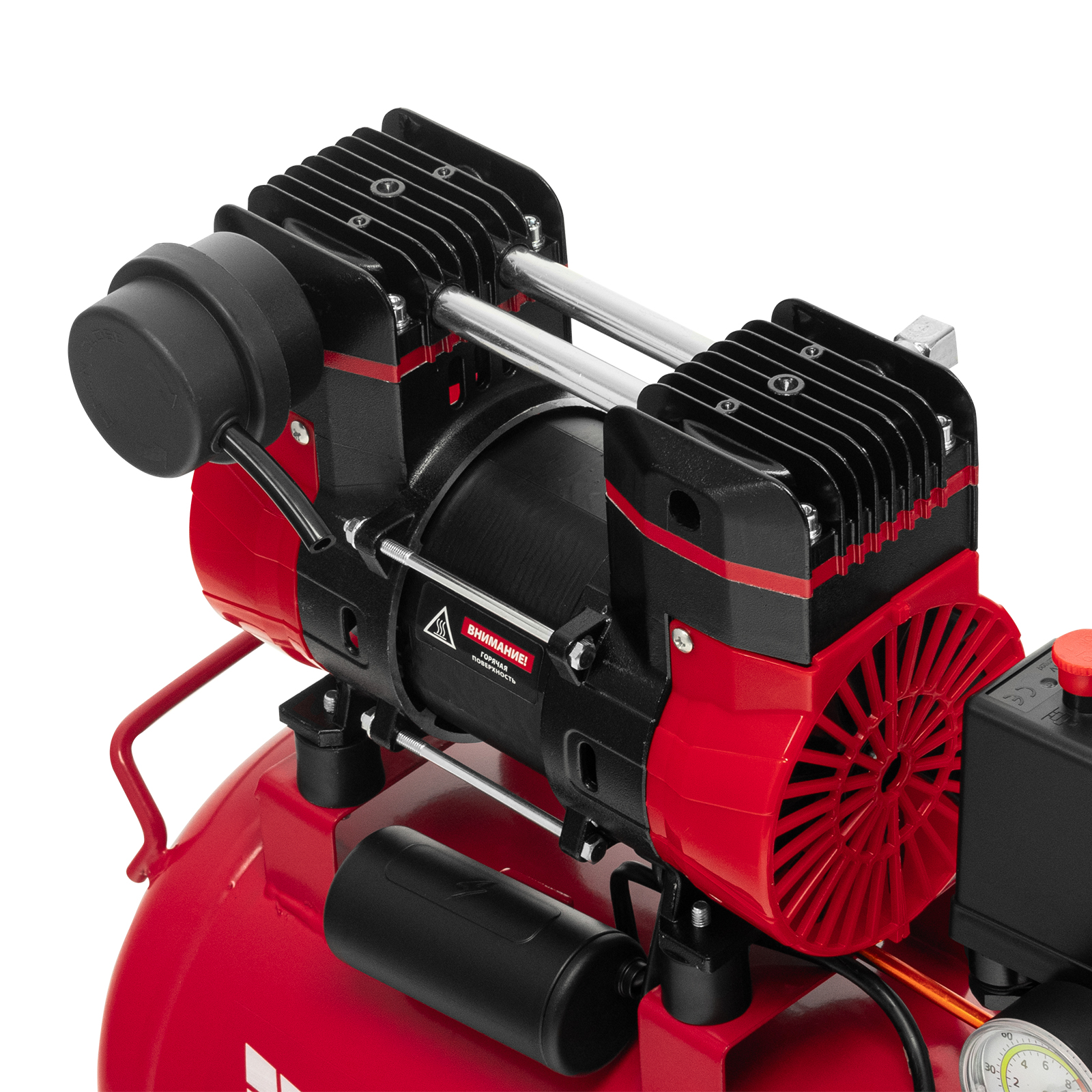 Компрессор безмасляный малошумный SPC 1500/24, 1500 Вт, ресивер 24 л, 260 л/мин// MTX