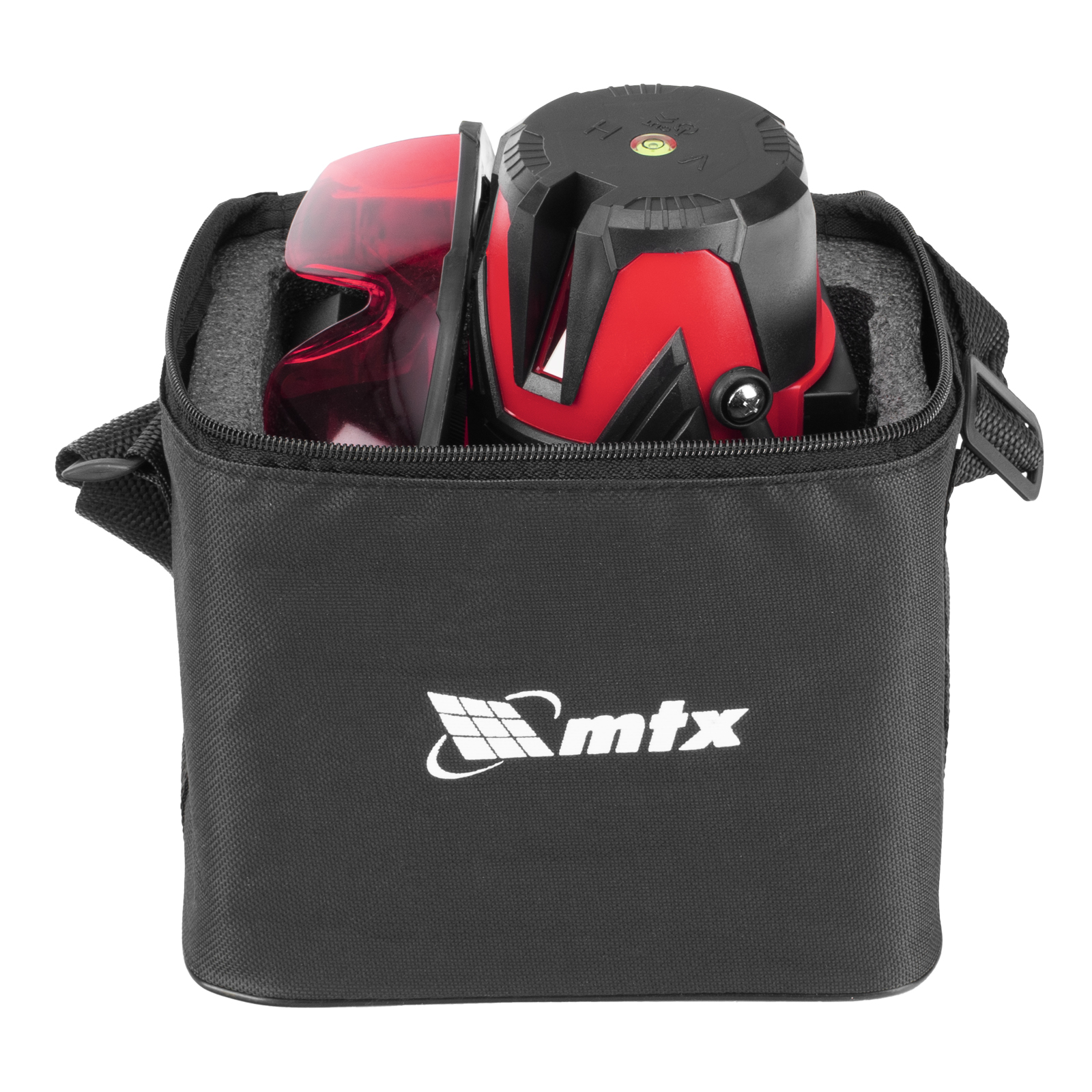 Лазерный уровень MXL RED, 30 м, красный луч, акк. Li 2400 mAh, сумка, резьба 5/8" MTX