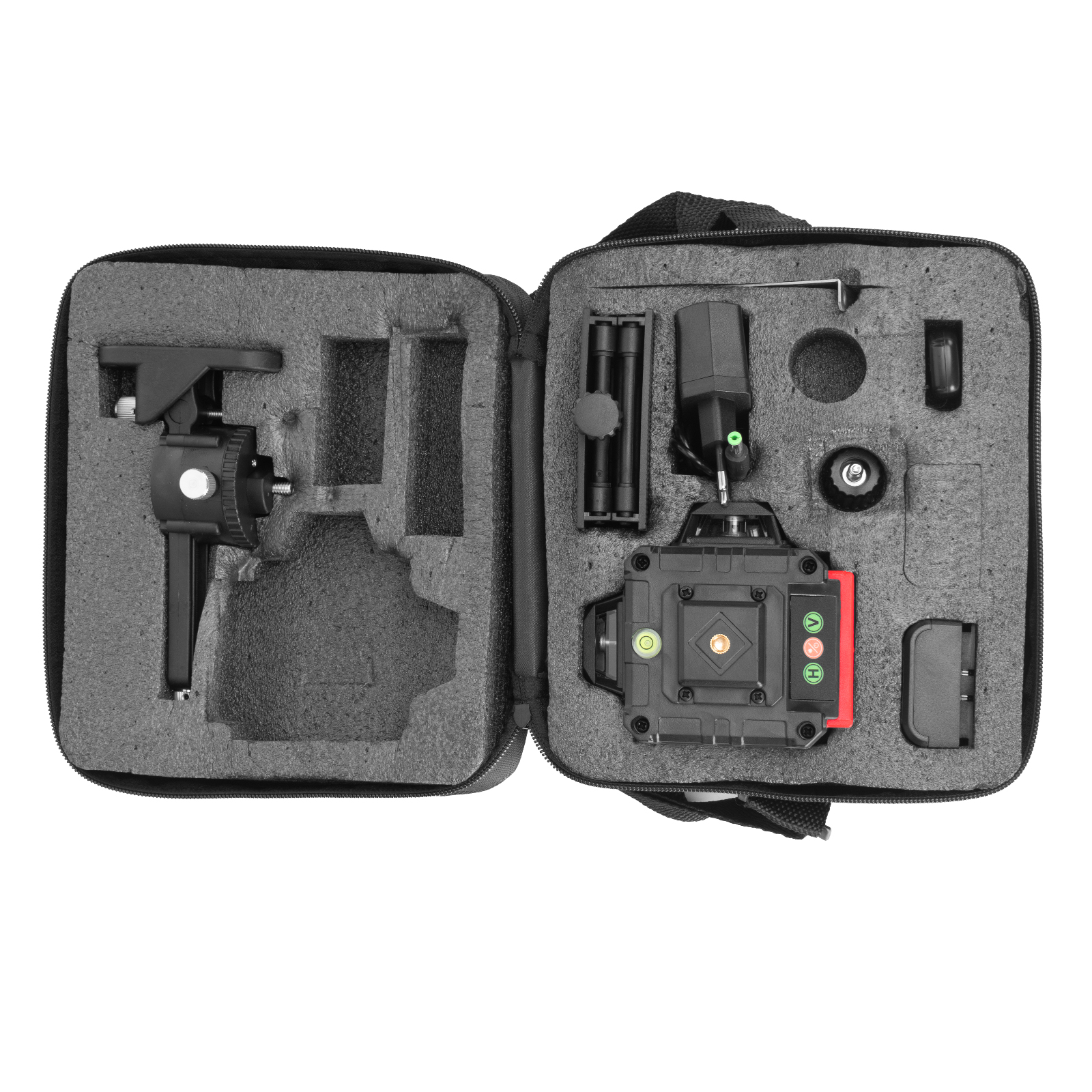 Лазерный уровень м-призм. ML 360-3 Basic SET, 30 м, зеленый луч, акк. Li 3000 мАч, сумка MTX