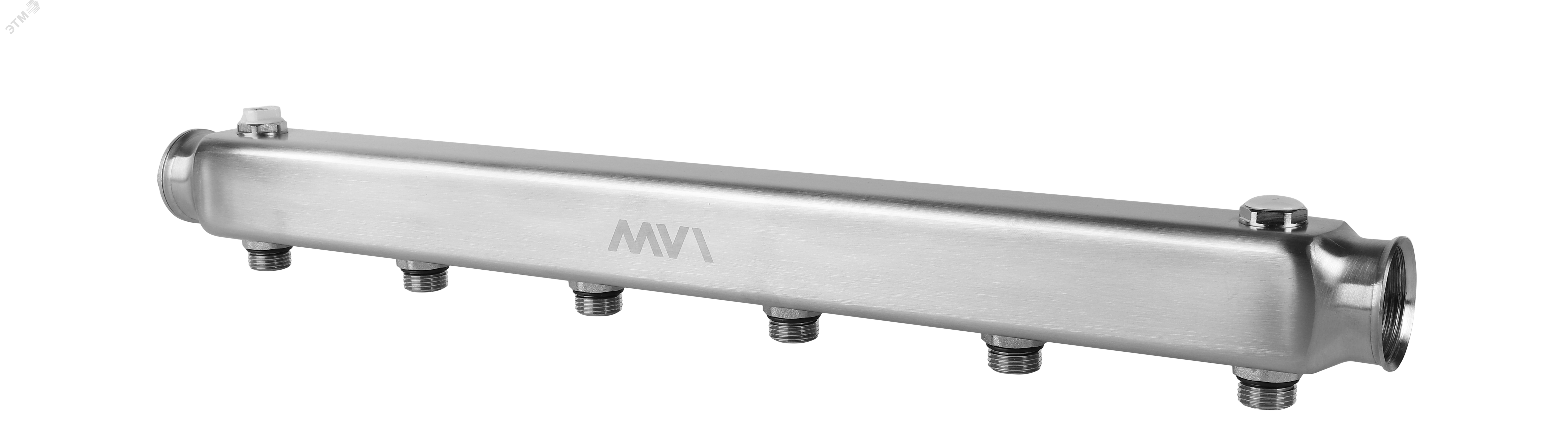 Коллектор нержавеющая сталь 1' х 7 выходов 1/2' НР межосевое 100 мм