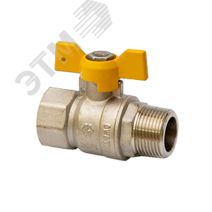 Кран шаровый газовый 3/4'ВН ручка бабочка