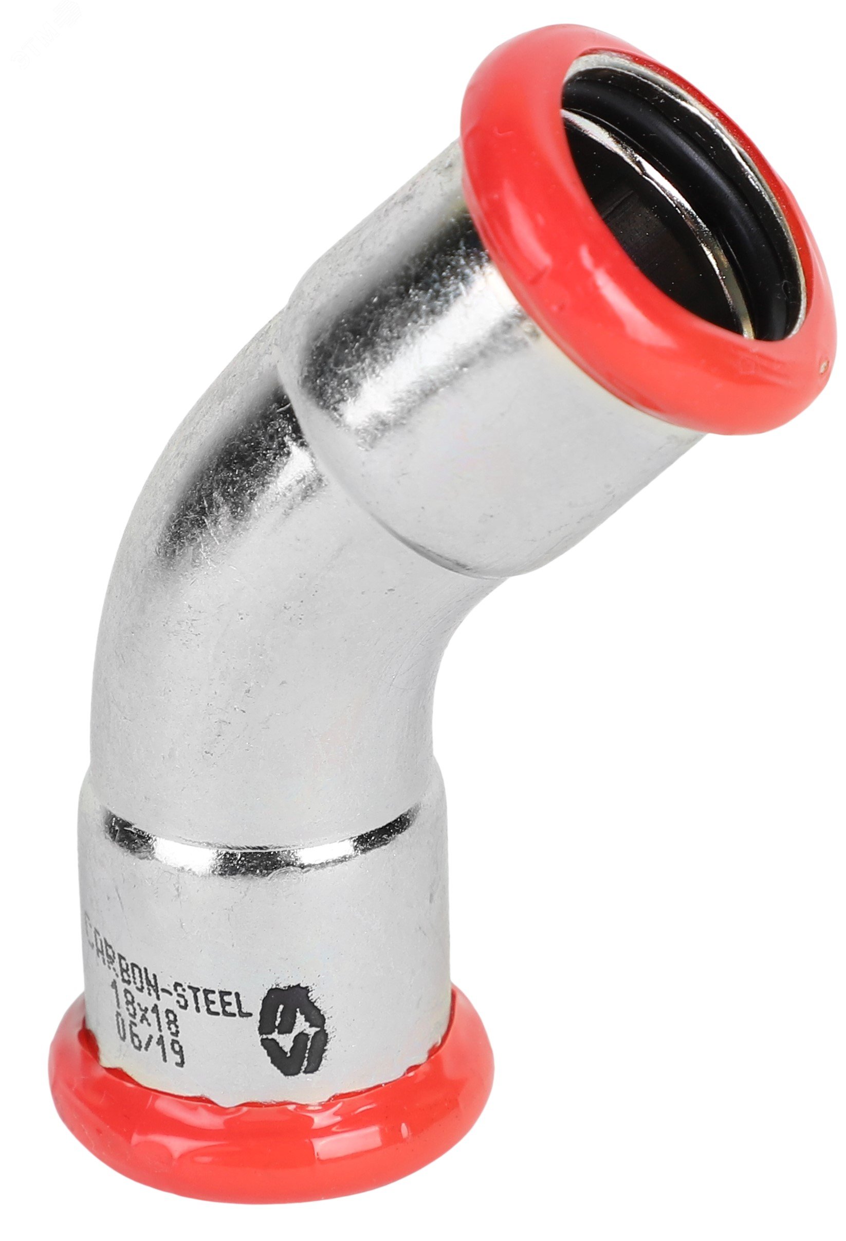 Колено 45гр 18 (оцинкованная сталь)