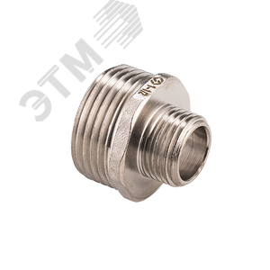 Ниппель НН 1/2'х3/8' переходной, никелированный