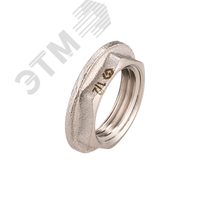 Контргайка 3/4' с упором, никелированная