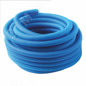 Труба гофрированная 40 синяя, для трубы 32, бухта 30м