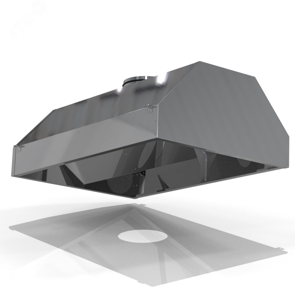 Зонт островной из оцинкованной стали ЗВО-0 1000х800х400мм D250