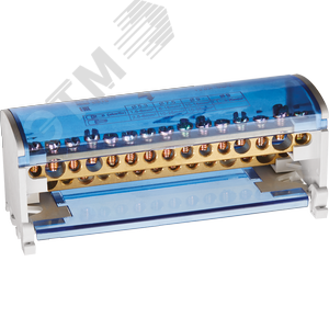 Шина нулевая на DIN-рейку в корпусе 2х15групп