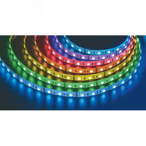 Лента светодиодная LEDх60/м 5м 4.8w/m 12в.Pro RGB