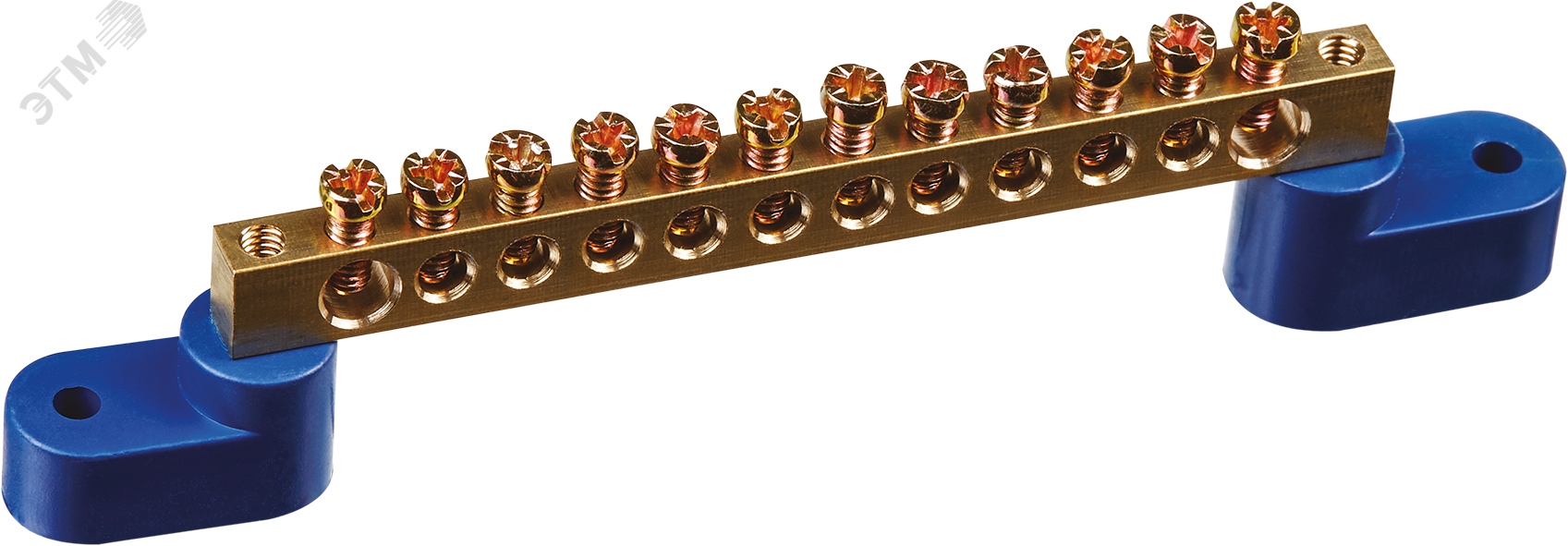 Шина нулевая на двух угловых изол NBB-M69-12C2/B