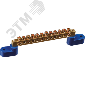 Шина нулевая на двух угловых изол NBB-M69-12C2/B