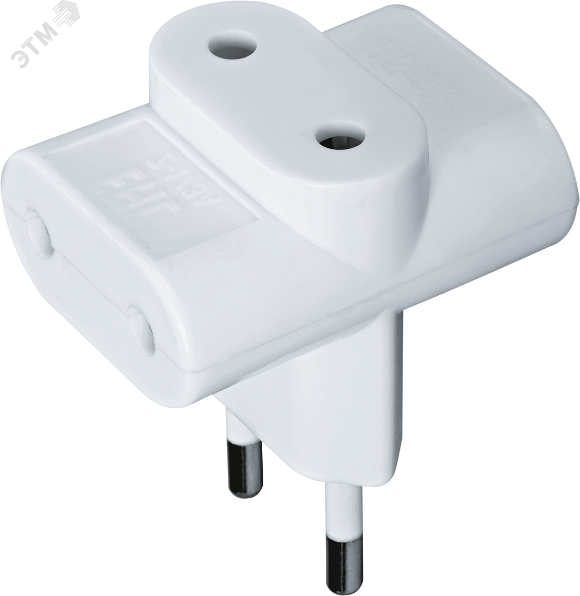 Разветвитель 3 гнезда без заземления NAD-FT-3X-WH