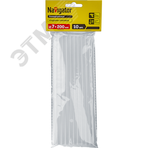 Клей Navigator 93 243 NEM-Ks01-7-200-H10 (стержень, 7 ммх200 мм, 10 шт)